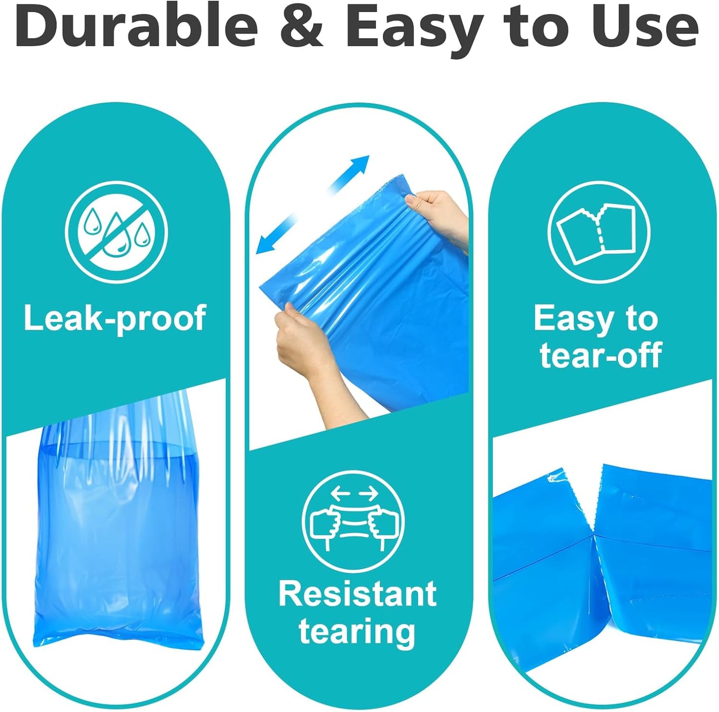 Refills Compatible with Diaper Genie Easy Roll Signature & Platinum Diaper Pail,4-Pack (120 Bags) for 5600 Newborn Diapers,7-Layer Powerful Odor Control.Extra Thickness,Durable & No Tear