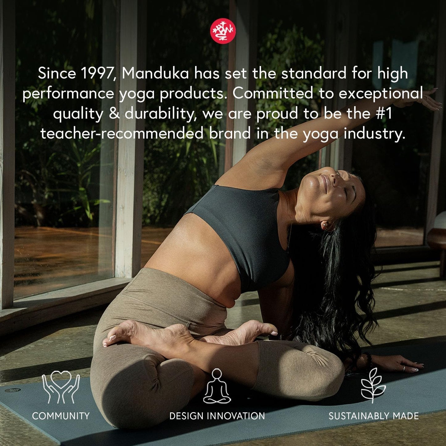 Manduka PROlite Yoga Mat 71" - 4.7mm | Lifetime Durability | Hygienic Construction | Teacher Approved | 71 x 24 inches