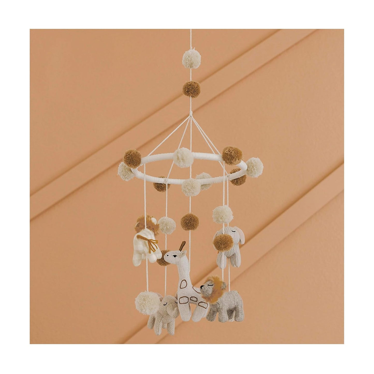 Crane Baby Safari Nursery Ceiling Hanging Decor Boho Jungle Animals Room Decor for Babies Crane Baby, Safari Nursery Decor for Boys and Girls, Ceiling Hanging, 11" x 28", Jungle Nursery Decor