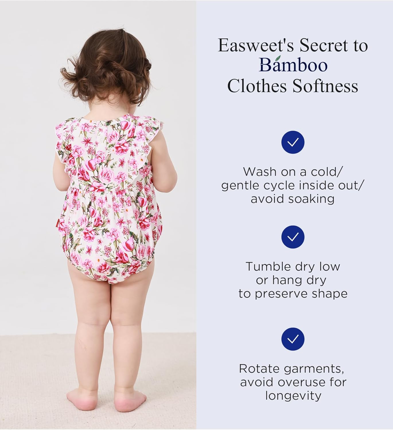 Bamboo Viscose Baby Romper Infant Girl Ruffle Sleeveless Newborn Baby Girl Bodysuit