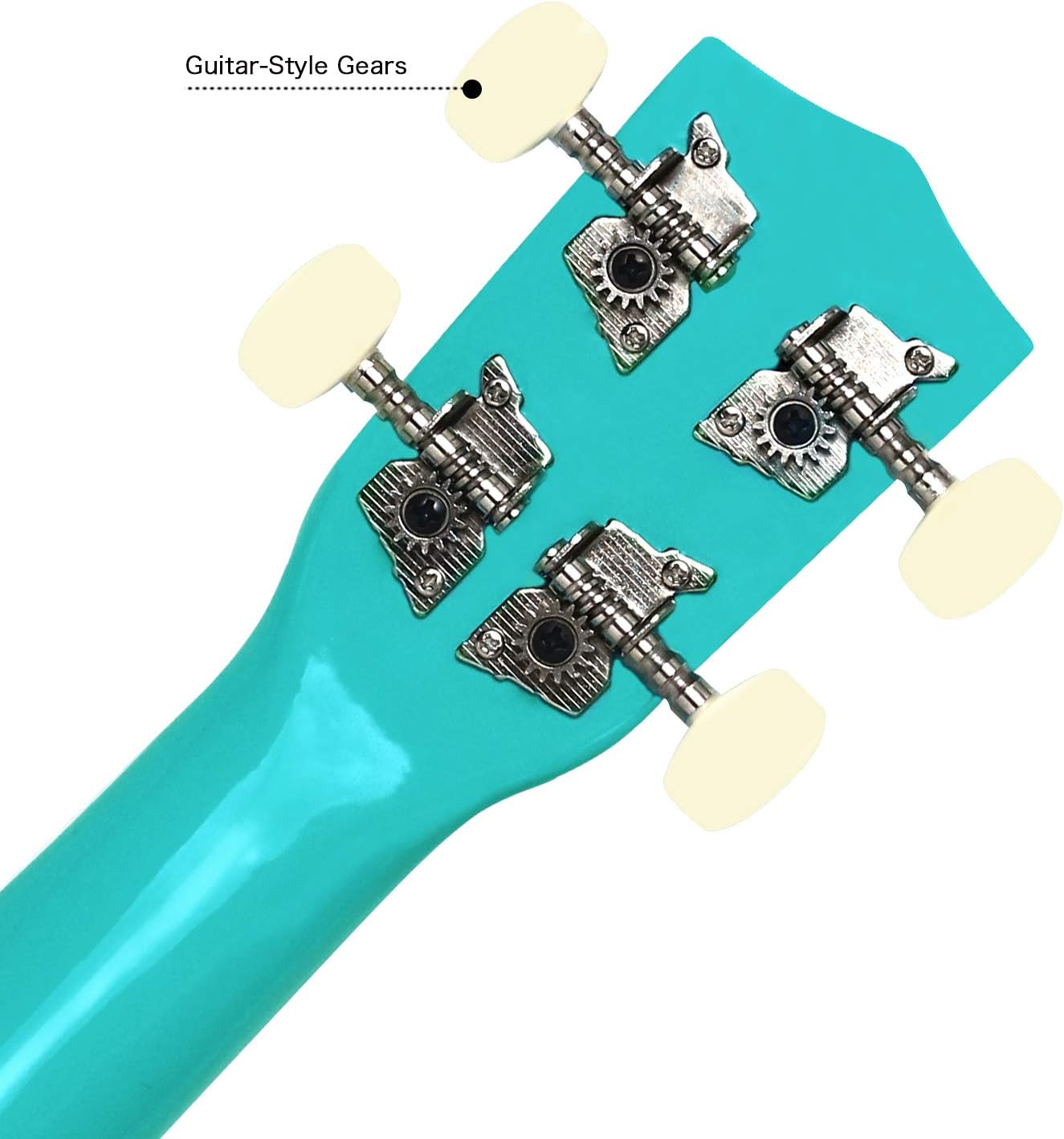 POMAIKAI Soprano Ukulele Starter Wood Ukele Hawaiian Guitar Ukelele 21" Beginner and Students (Blue)