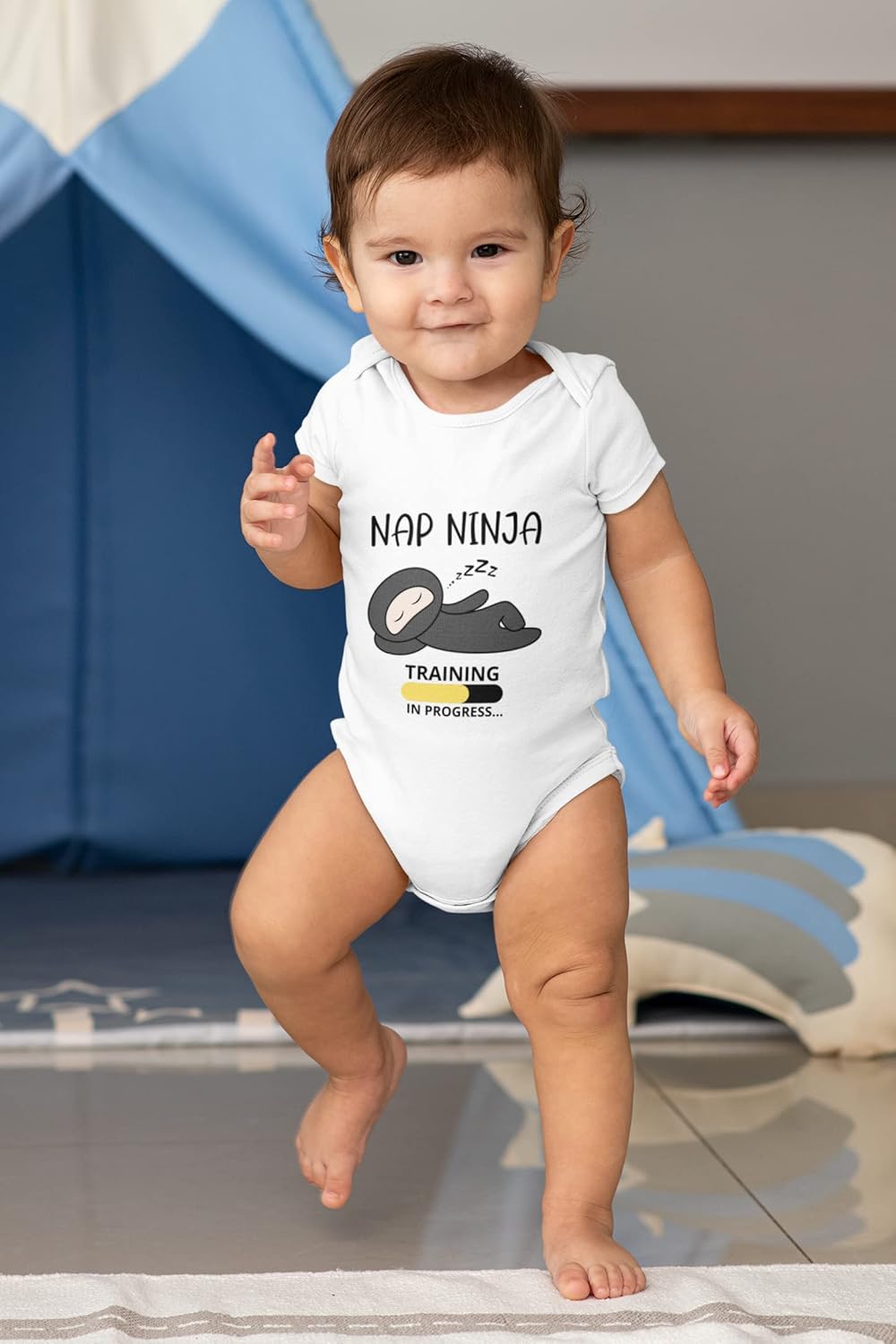 Infant Short Sleeve Baby Bodysuit for Sensitive Skin | Eczema-Friendly Newborn Clothing for Boys or Girls
