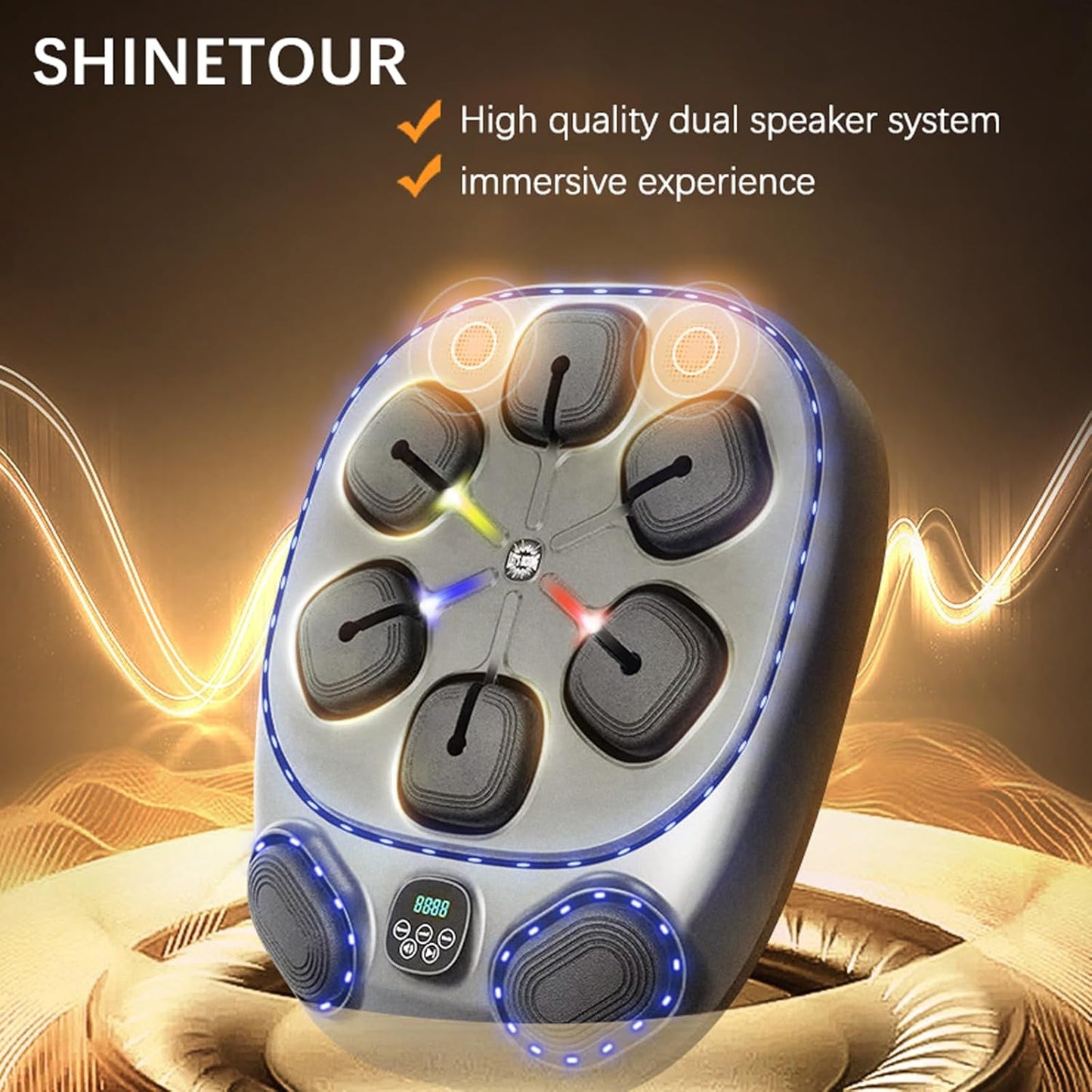 Smart Music Boxing Machine – LED Wall-Mounted Trainer for Speed, Agility & Fat Burning (Adults & Family)