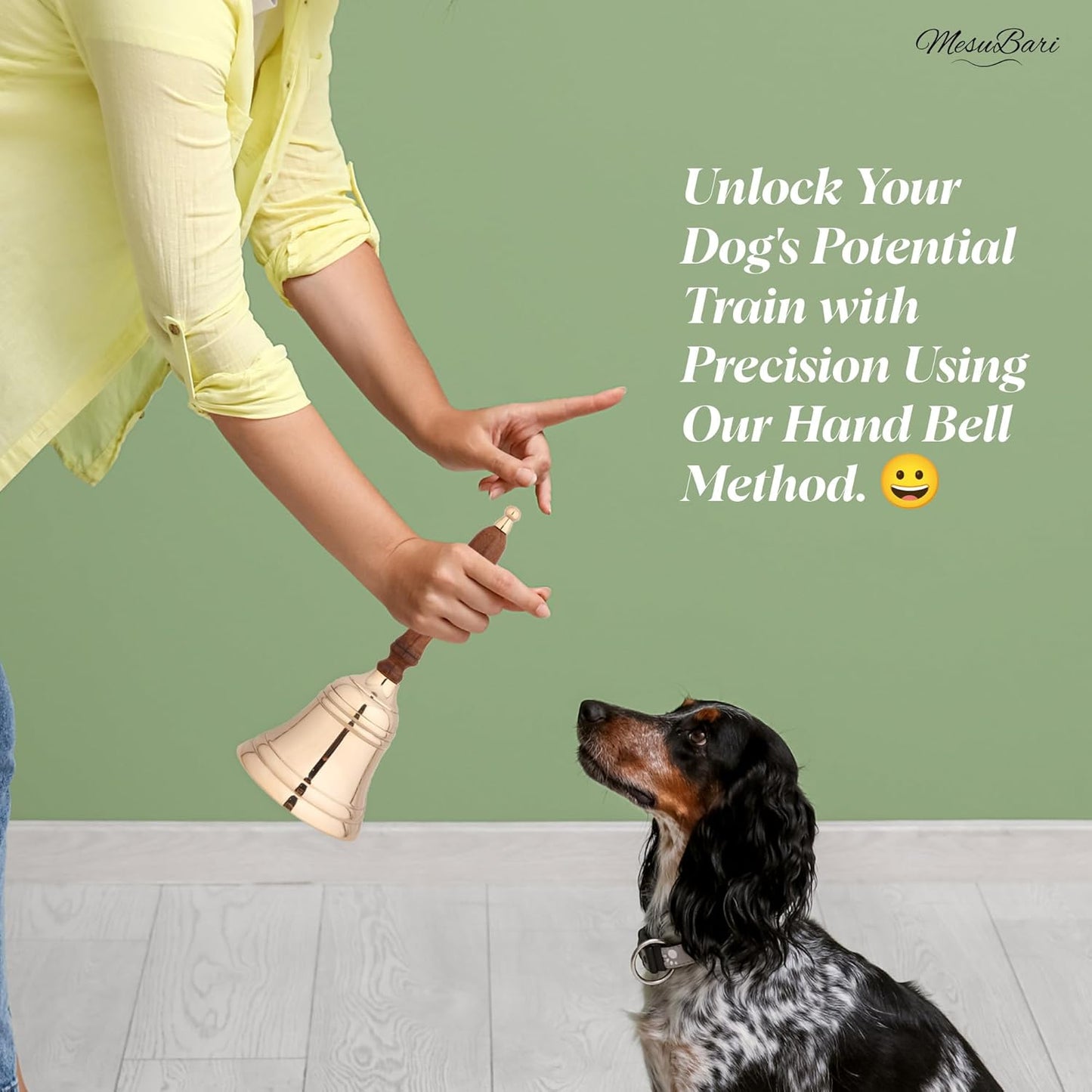 Premium Solid Brass Service Bell Large Handheld Loud Call Bell for Church School Restaurant Hotel Events Holidays Brass Finish 1 Piece 9 Inch by 4 Inch