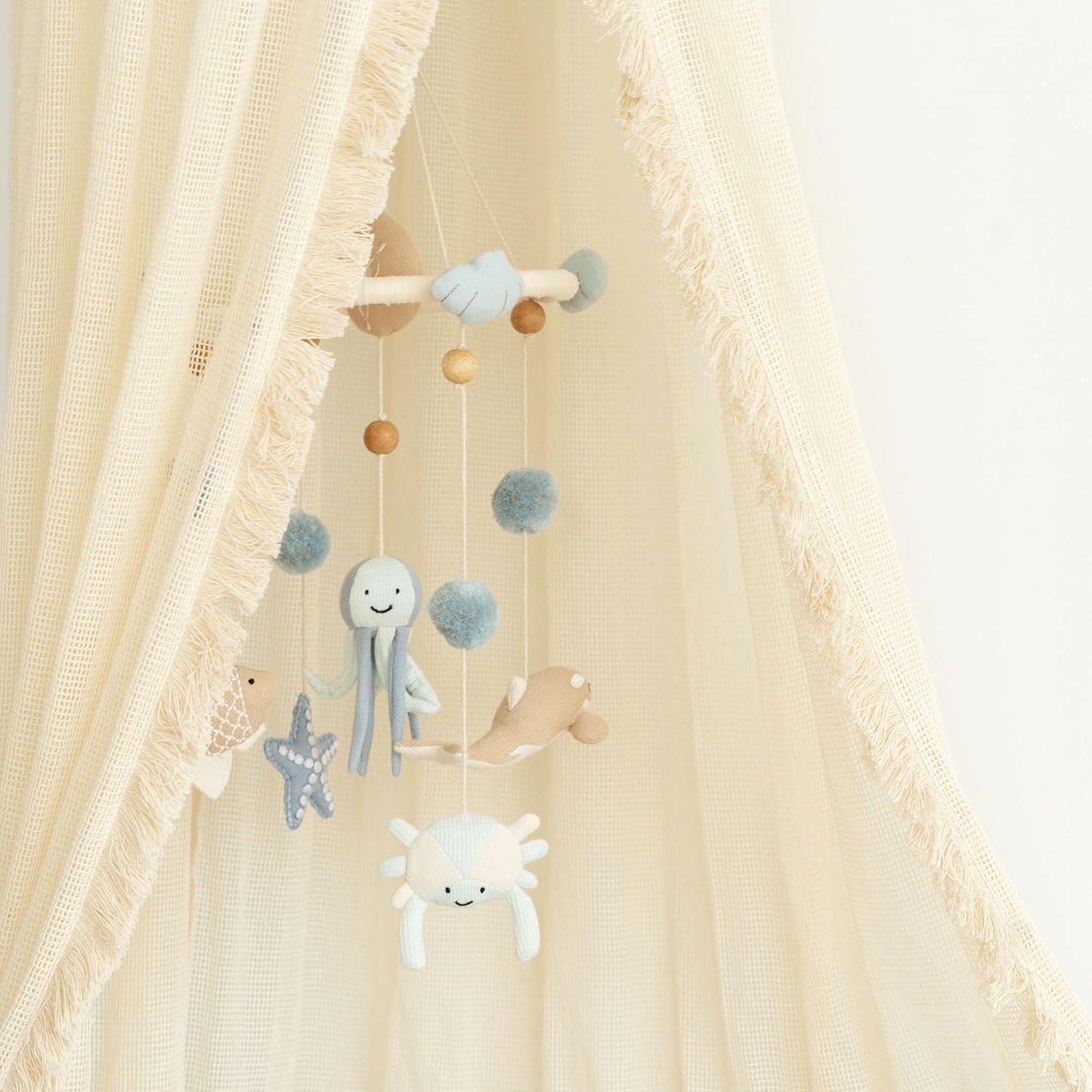 Crane Baby, Ocean Nursery Decor for Boys and Girls, Ceiling Hanging, 9" x 30", Whale Nursery Decor, Ceiling Hanging Decorations