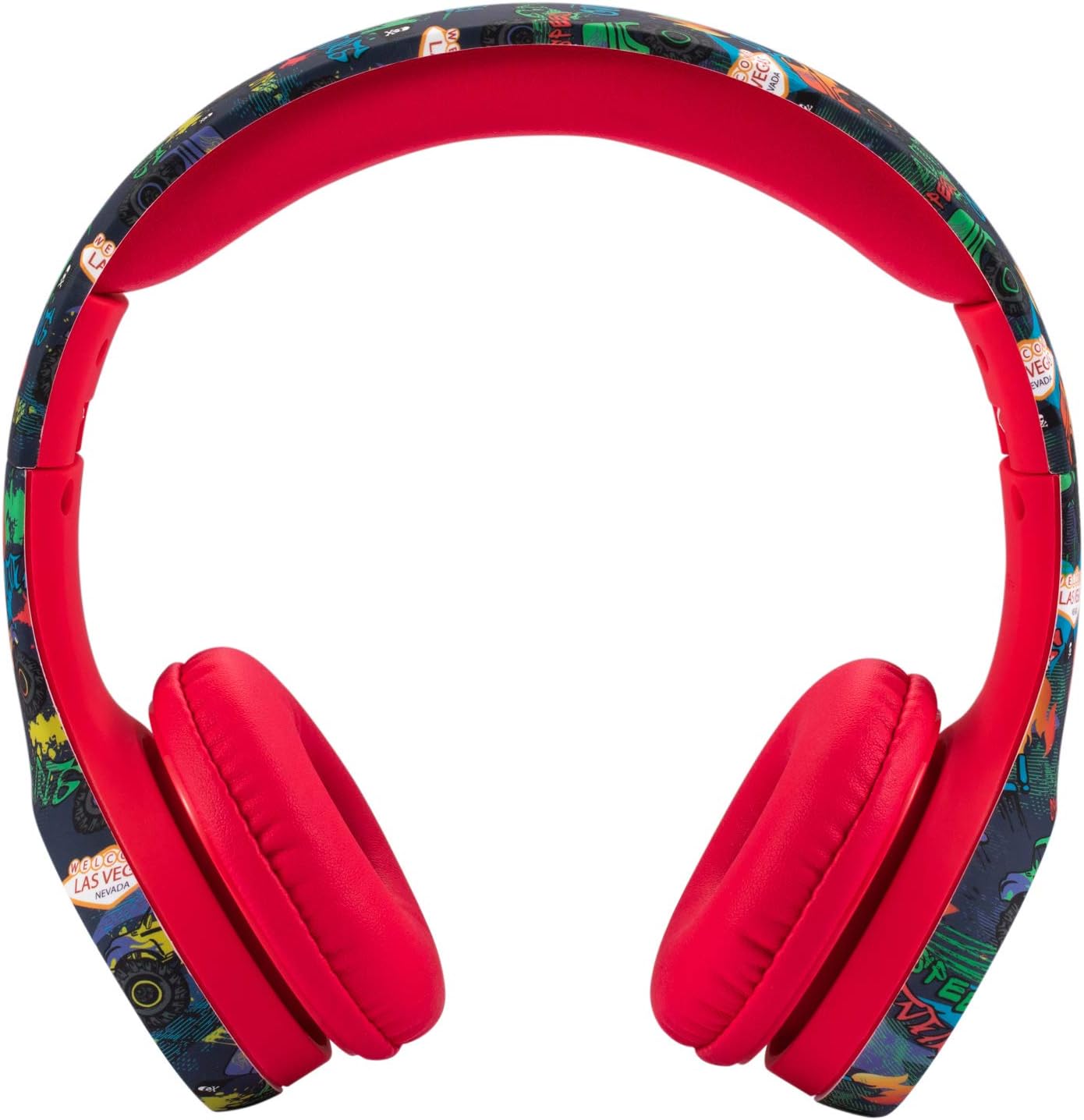Snug Play+ Kids Headphones – Volume Limited 93dB for Safe Listening – Foldable, Durable Headphones for Toddlers, Boys & Girls – Tangle-Free Cord – Ideal for Travel, School, Tablets - Monster Trucks