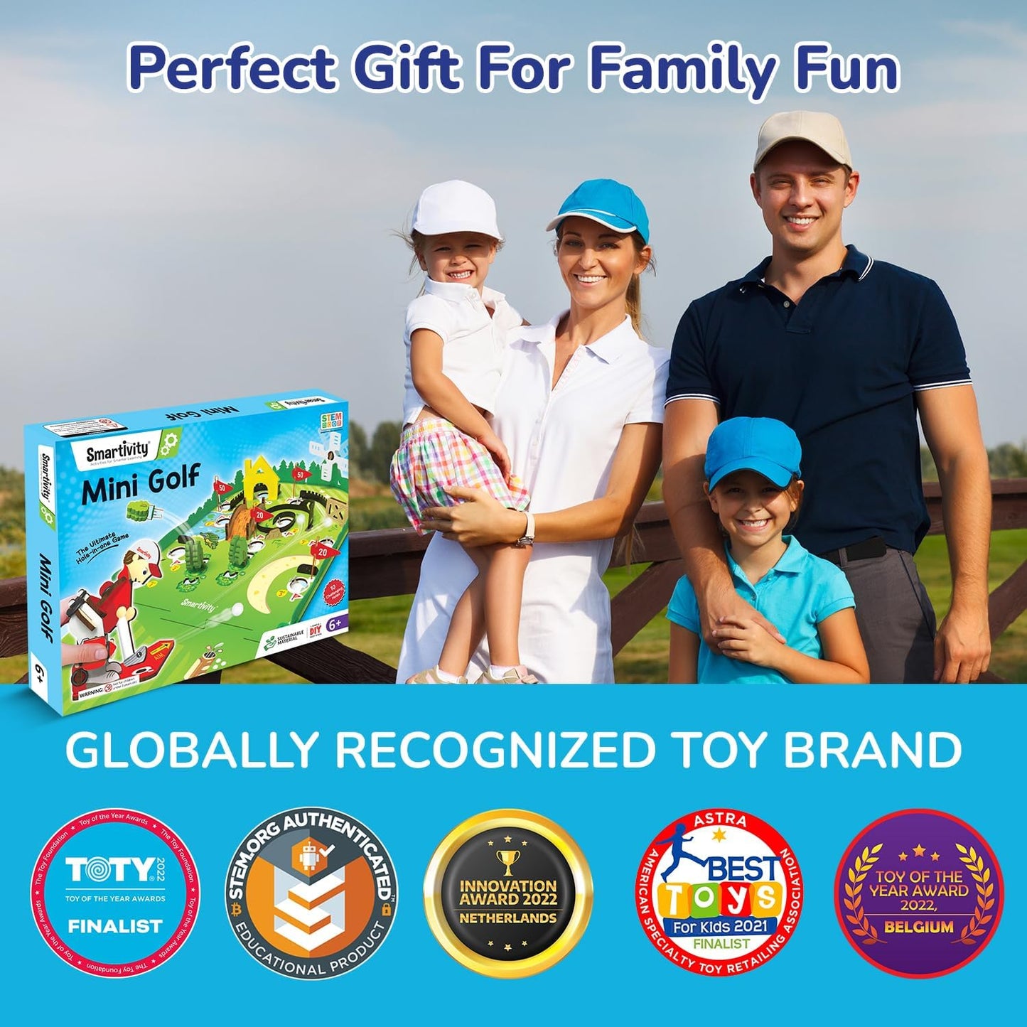 Smartivity Mini Golf Tabletop Game for Kids 6-12 Years Old | Birthday Gifts for Boys & Girls | DIY Science Toy for Boys and Girls 6,7,8,9,10,11,12,13,12 Years