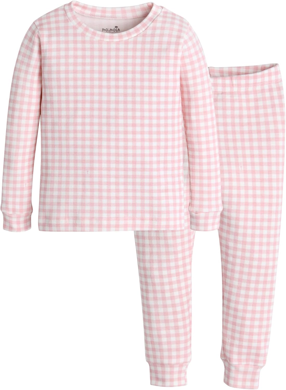 moimoln Plaid Check Soft Cotton Modal 6M-8Y Baby Toddler Long-Sleeve Snug-Fit Pajama Sleepwear Daily