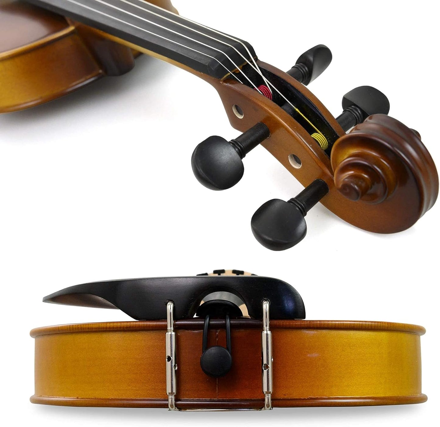 Bunnel Premier Violin Clearance Outfit 1/10 Size — Carrying Case and Accessories Included — Solid Maple Wood and Ebony Fittings By Kennedy Violins