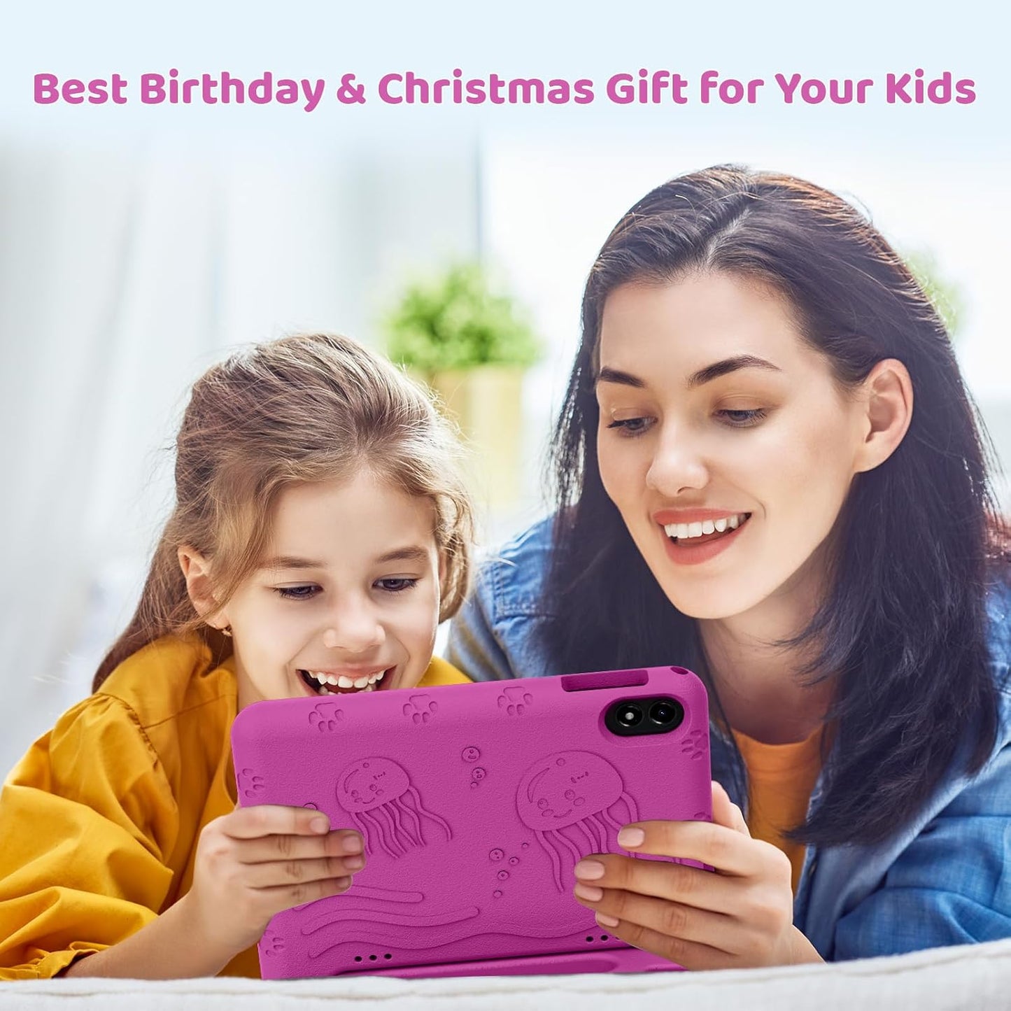 2025 Upgraded Android 14 Tablet, 10inch Kids Tablet, Octa-core CPU, 10GB+64GB+1TB Expand Tablets for Kids with Kids Space, Parental Control, 6000mAh Big Battery, HD Touchscreen Display Tableta
