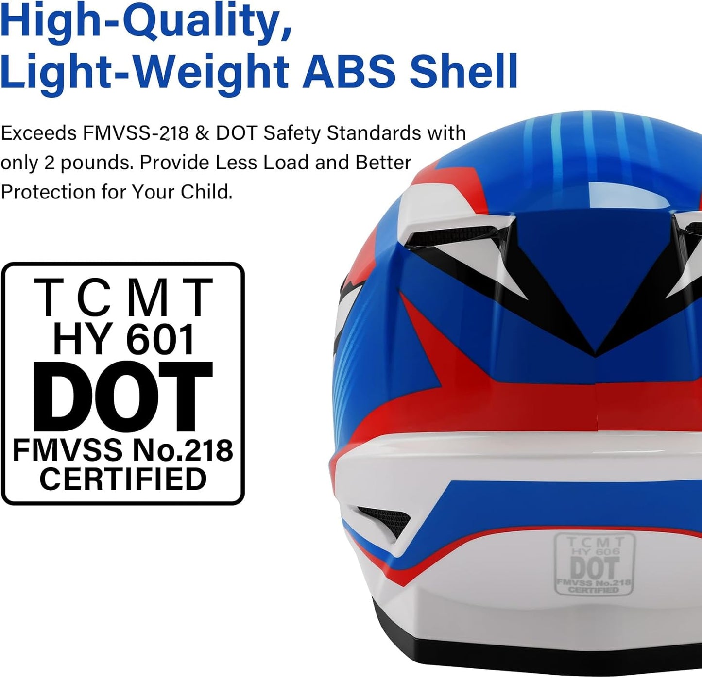 TCMT Dot Youth & Kids Motorcycle Off-Road Helmet Full Face Motocross Street Dirt Bike Mountain Bike BMX MX ATV Helmet+Goggles+Gloves New