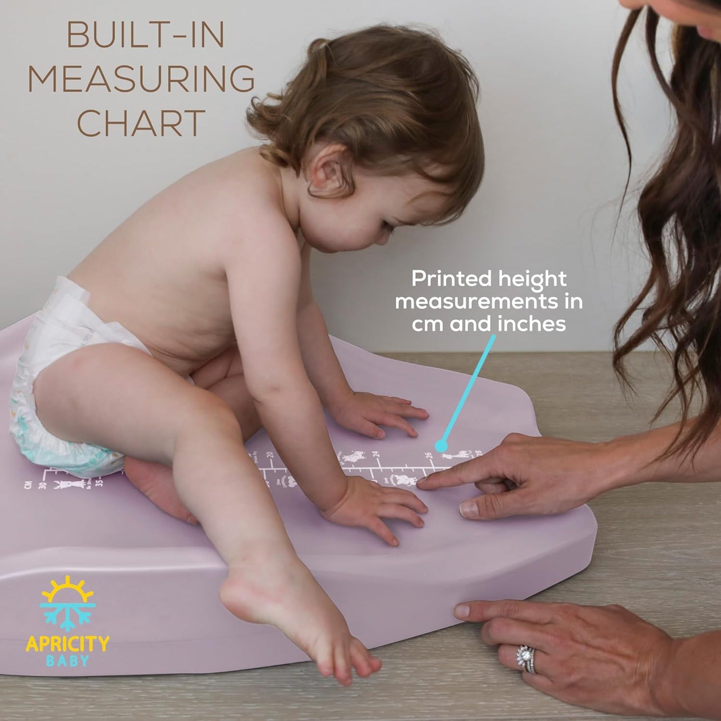 Apricity Baby Changing Pod- Pink- Waterproof Non-Slip Changing Pad Easy-to-Clean Diaper Changing Station for Dresser Tops Large Portable Wipeable Changing Pad for Newborns to Toddlers Diaper Changer