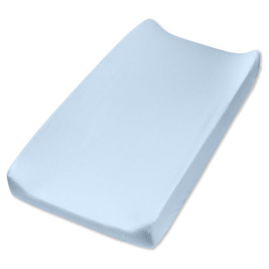 HonestBaby Boys Organic Cotton Changing Pad Cover, Kentucky Blue, One Size