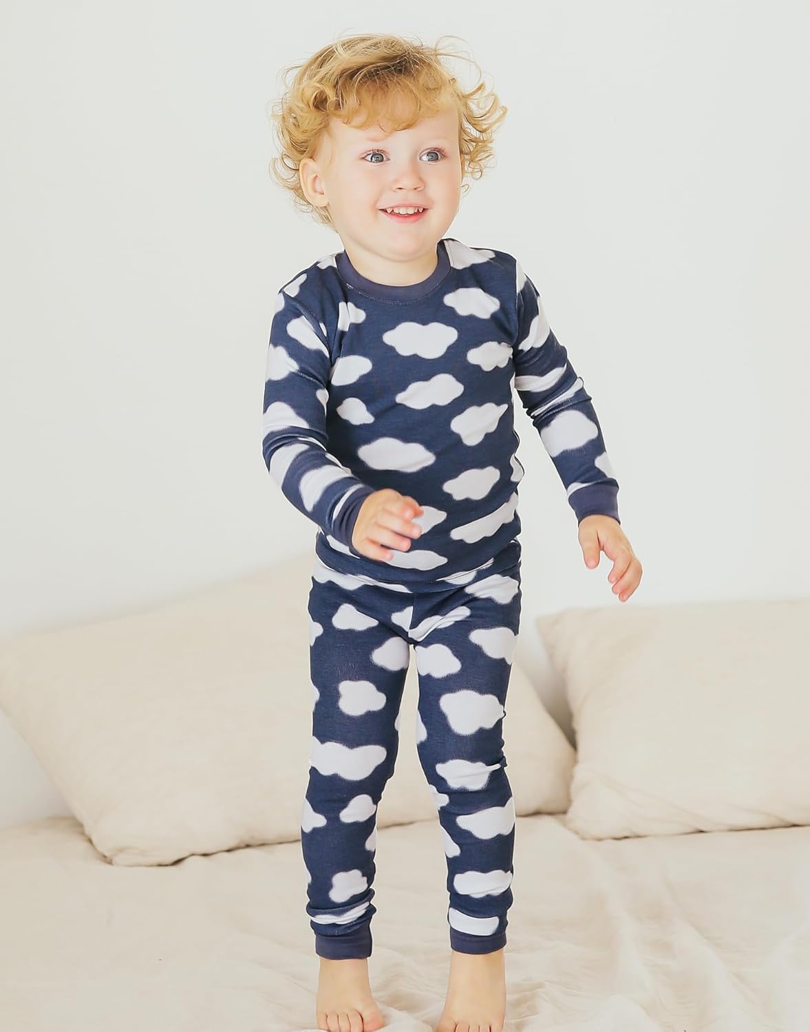 VAENAIT BABY 6M-12Y Kids Unisex Girls & Boys Soft Comfy Modal Tencel Sleepwear Pajamas 2pcs or 4pcs Set