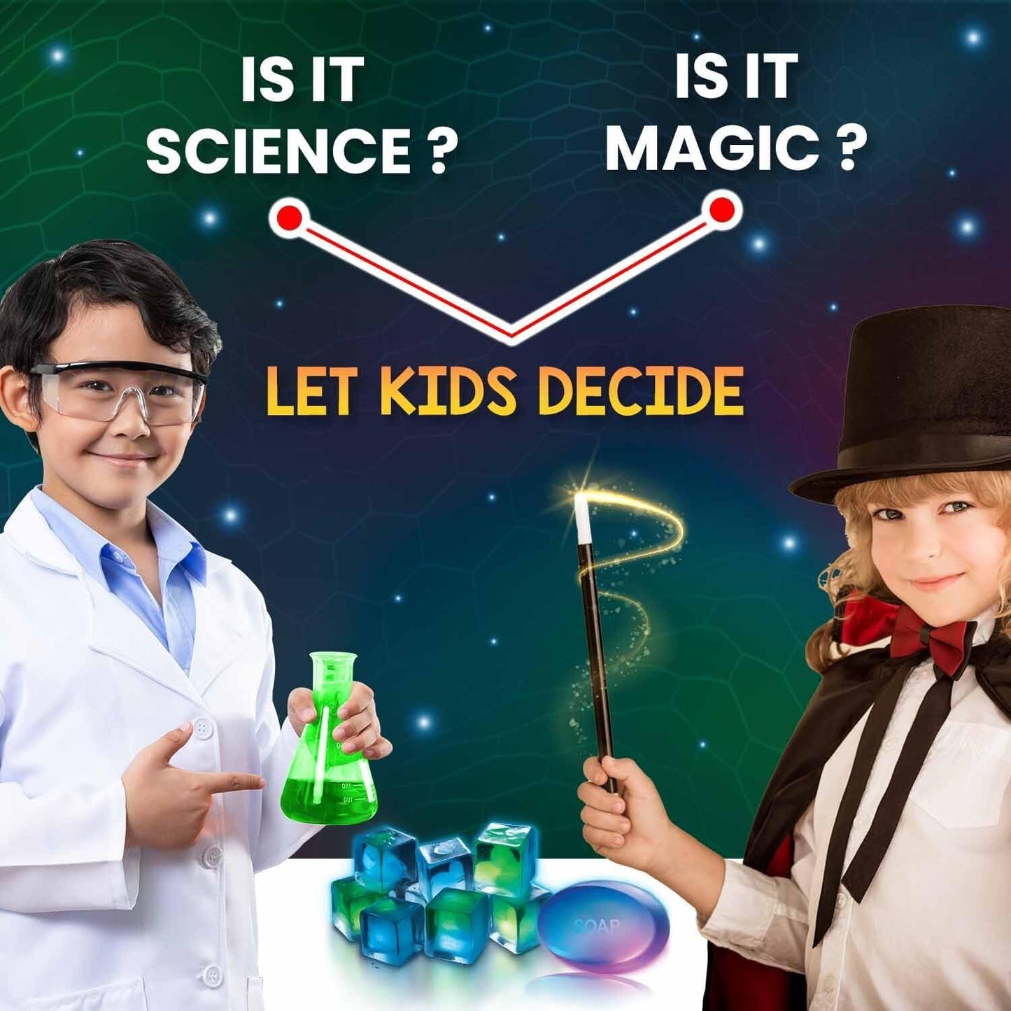 Smartivity Glow Magic Science Kit for Kids Ages 6-7-8-9-10-11-12 Years | 20 Amazing Science Experiments I Birthday Gifts for Boys & Girls | STEM Kit Toy for 6-12 Years Old