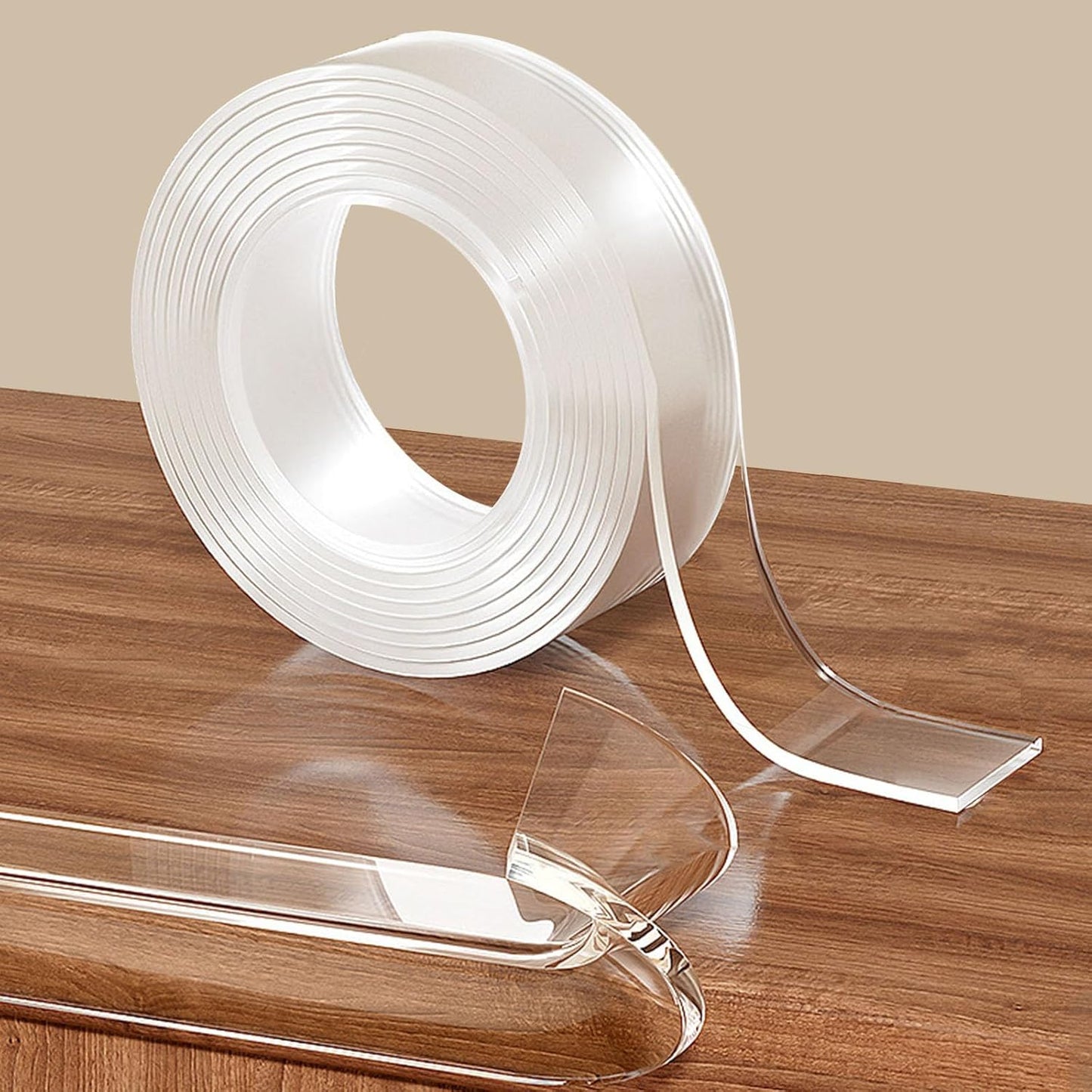 1.18 in x 13.12 FT,Clear Edge Protector Strip Sharp Edge Wrap Cover Tape,Self Adhesive Protective Bumper Guards for Cabinet Door Desk Glass Table Bed Furniture, Kitchen Countertop, Waterproof