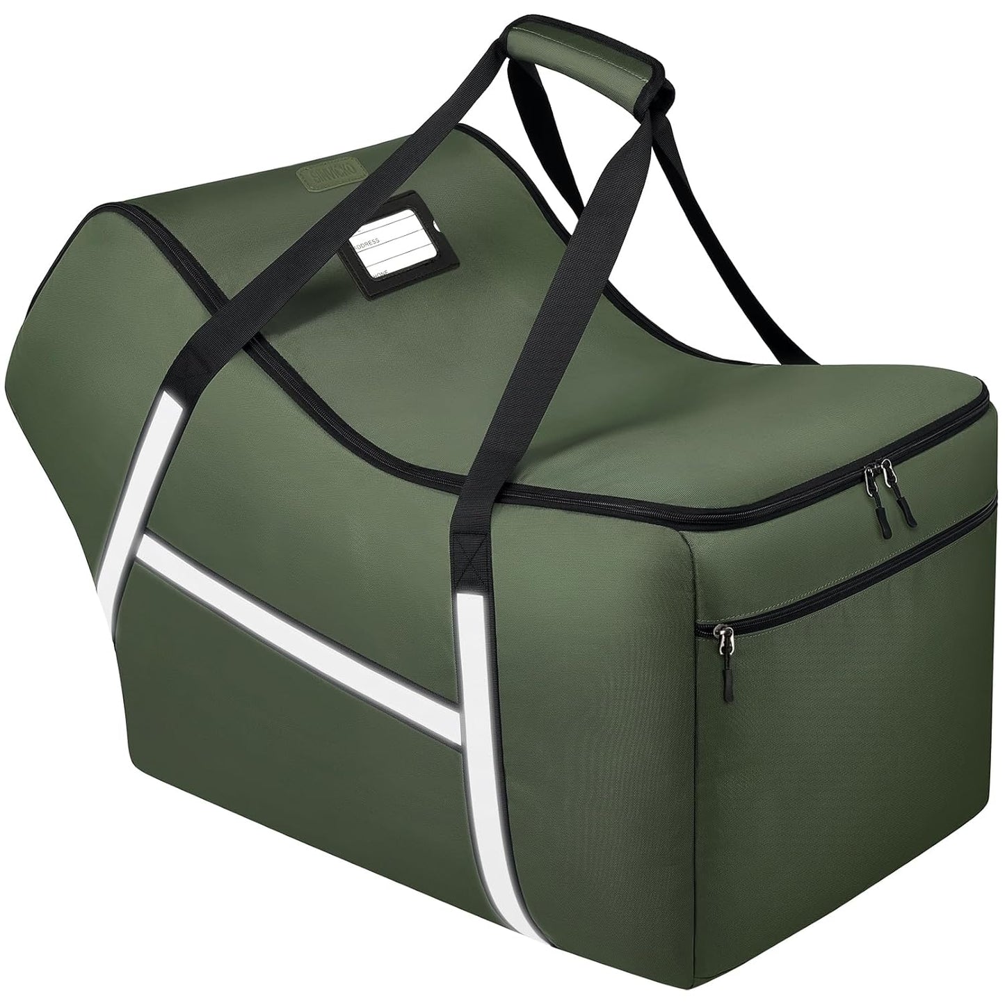 Infant Car Seat Travel Bag for Airplane Compatible with All Nuna Pipa Car Seat and Base,Chicco KeyFit 30 and Base, Padded Car Seat Bags for Air Travel,Car Seat Gate Check Bag with Side Pocket, Green