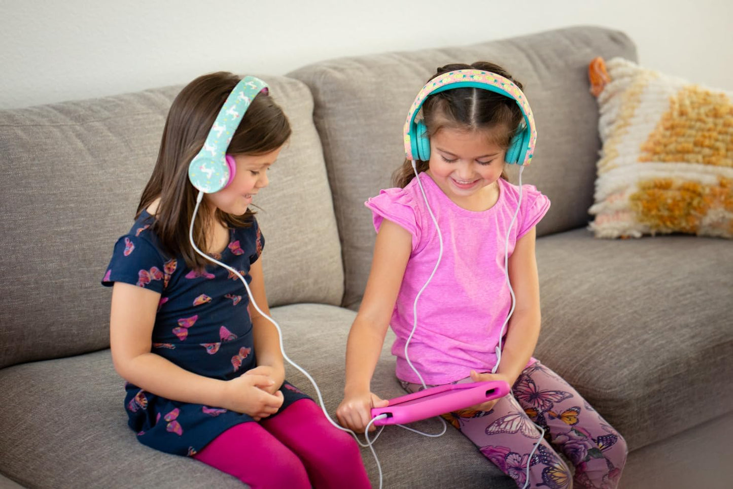 Snug Play+ Kids Headphones – Volume Limited 93dB for Safe Listening – Foldable, Durable Headphones for Toddlers, Boys & Girls – Tangle-Free Cord – Ideal for Travel, School, Tablets - Blue Camo
