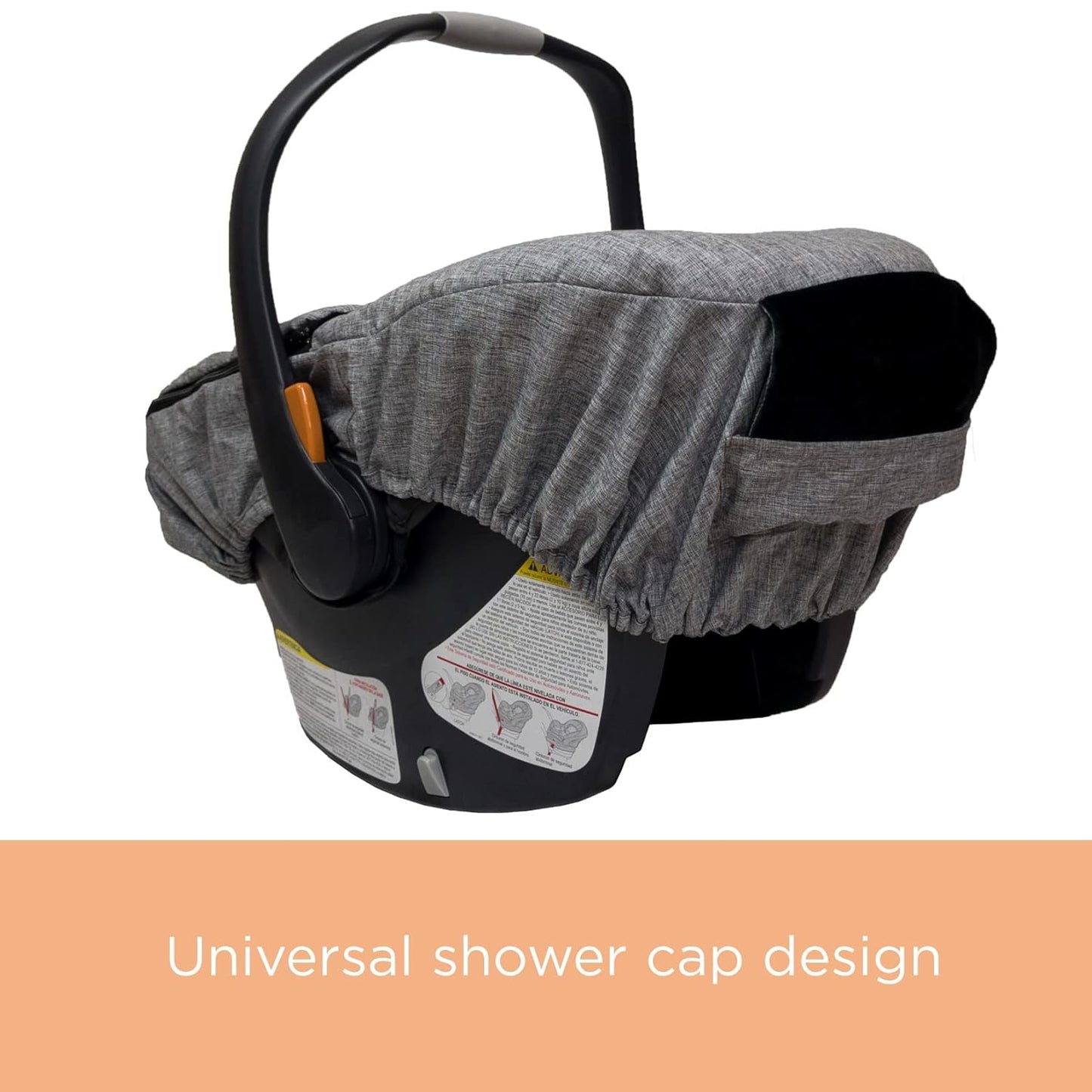 liuliuby Winter Carseat Covers for Baby | Infant Car Seat Cover Baby | Doona Accessories | Warm & Thick Fleece Canopy for Infant & New Born Cold Weather (Black)