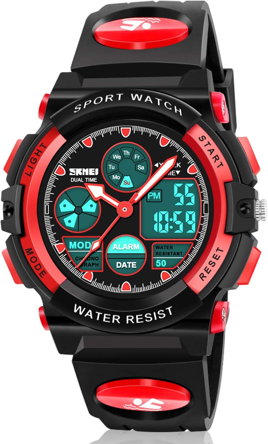 ATIMO LED Multi Function Waterproof Watch for Kids - Kids Gifts