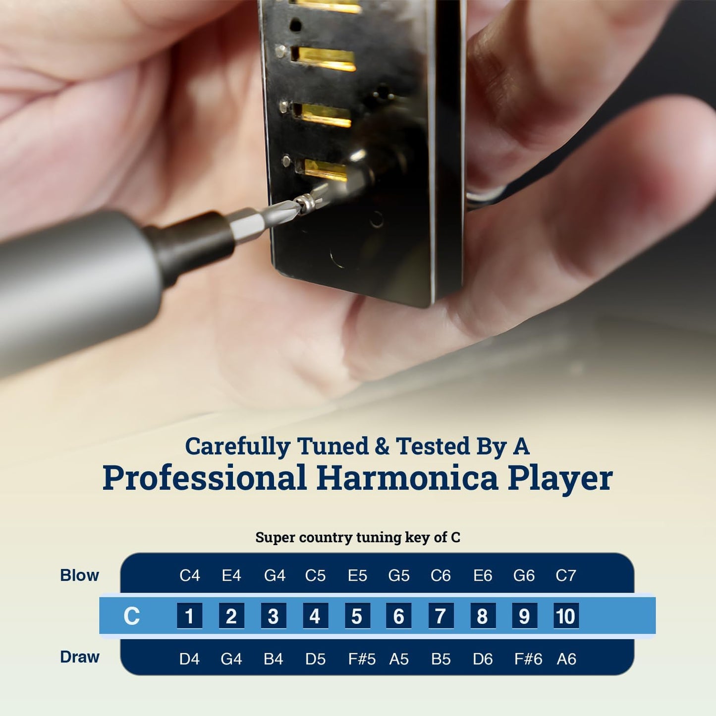 Harmo Polar Harmonica E Super Country - Designed in USA
