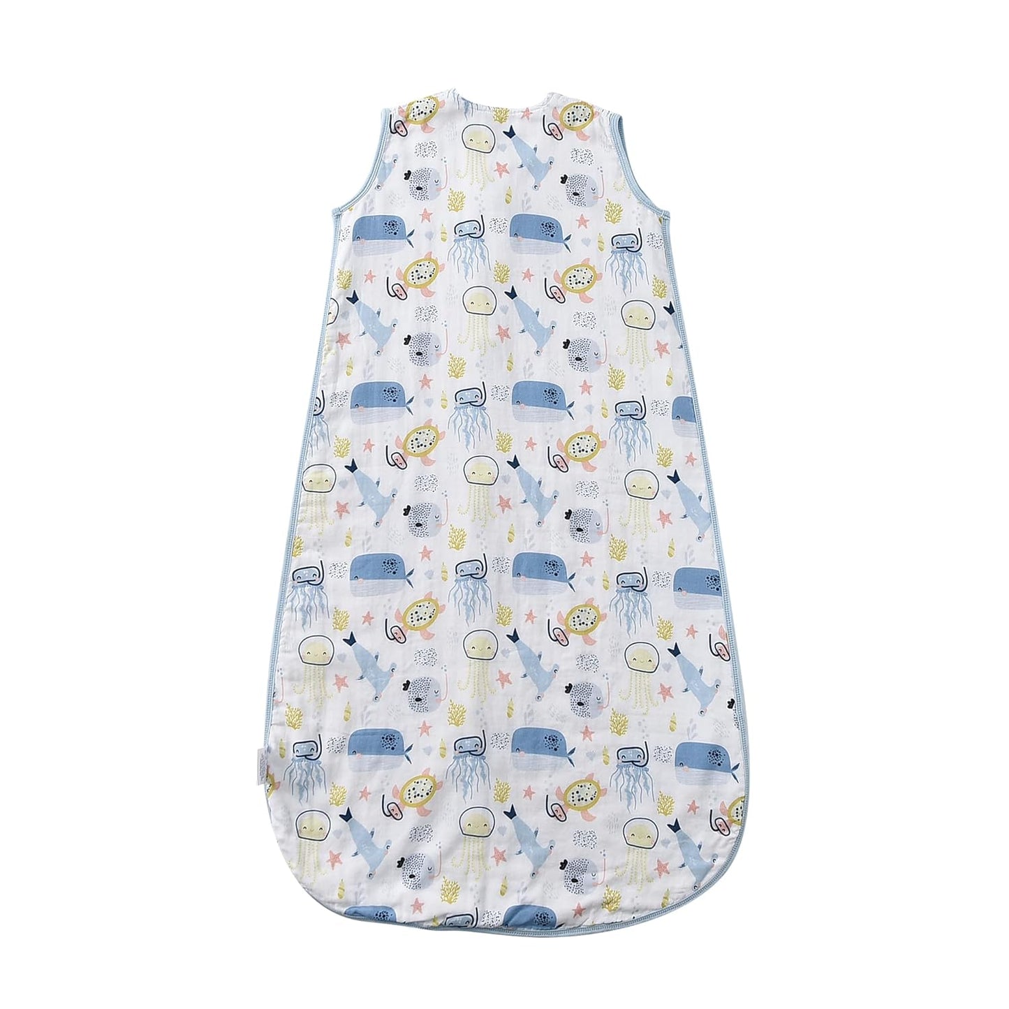 Baby Sleep Sack 1-2 T Baby Wearable Blanket 100% Organic Cotton 0.5 TOG Muslin Toddler Sleeping Sacks 2- Way Zipper Warm 12-24 Months