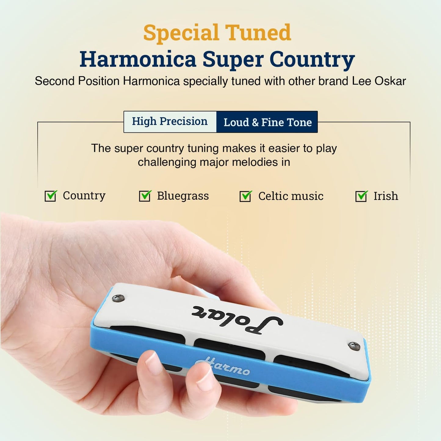 Harmo Polar Super Country harmonica - D