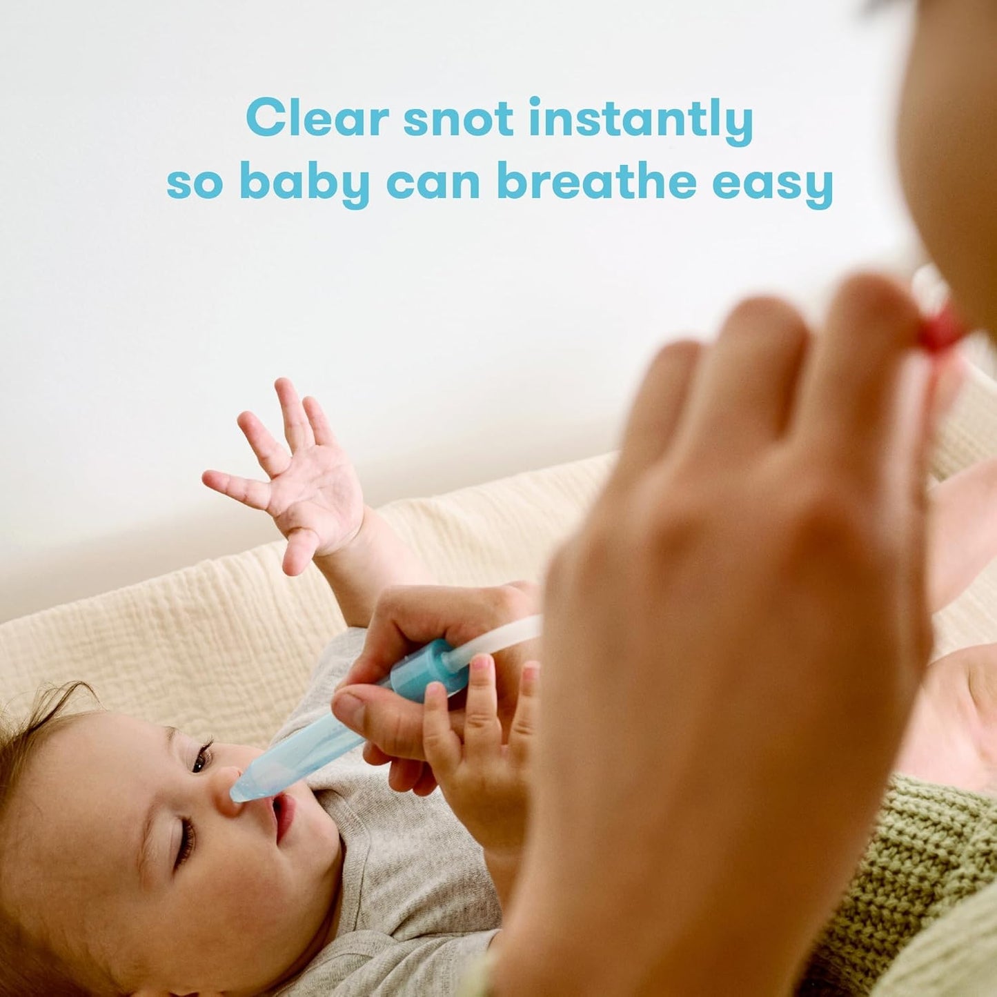 Frida Baby Saline Kit, Includes NoseFrida Nasal Aspirator for Baby, Baby Nose Sucker, Saline Nasal Spray for Babies with 10 Extra Hygiene Filters, Nasal Spray Decongestant, 0.68 fl oz