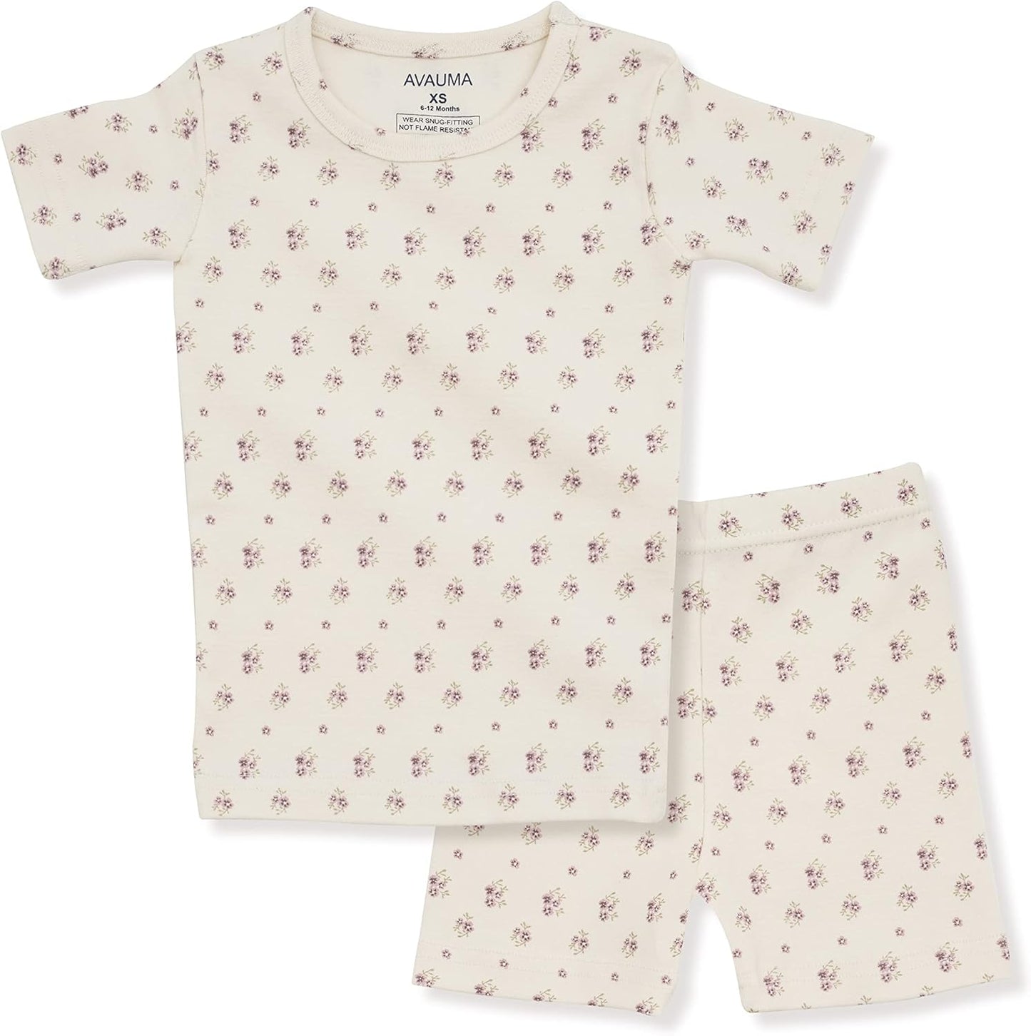 AVAUMA Baby Boys Girls Pajama Set 6M-7T Kids Cute Toddler Snug fit Pattern Design Pjs Cotton Sleepwear