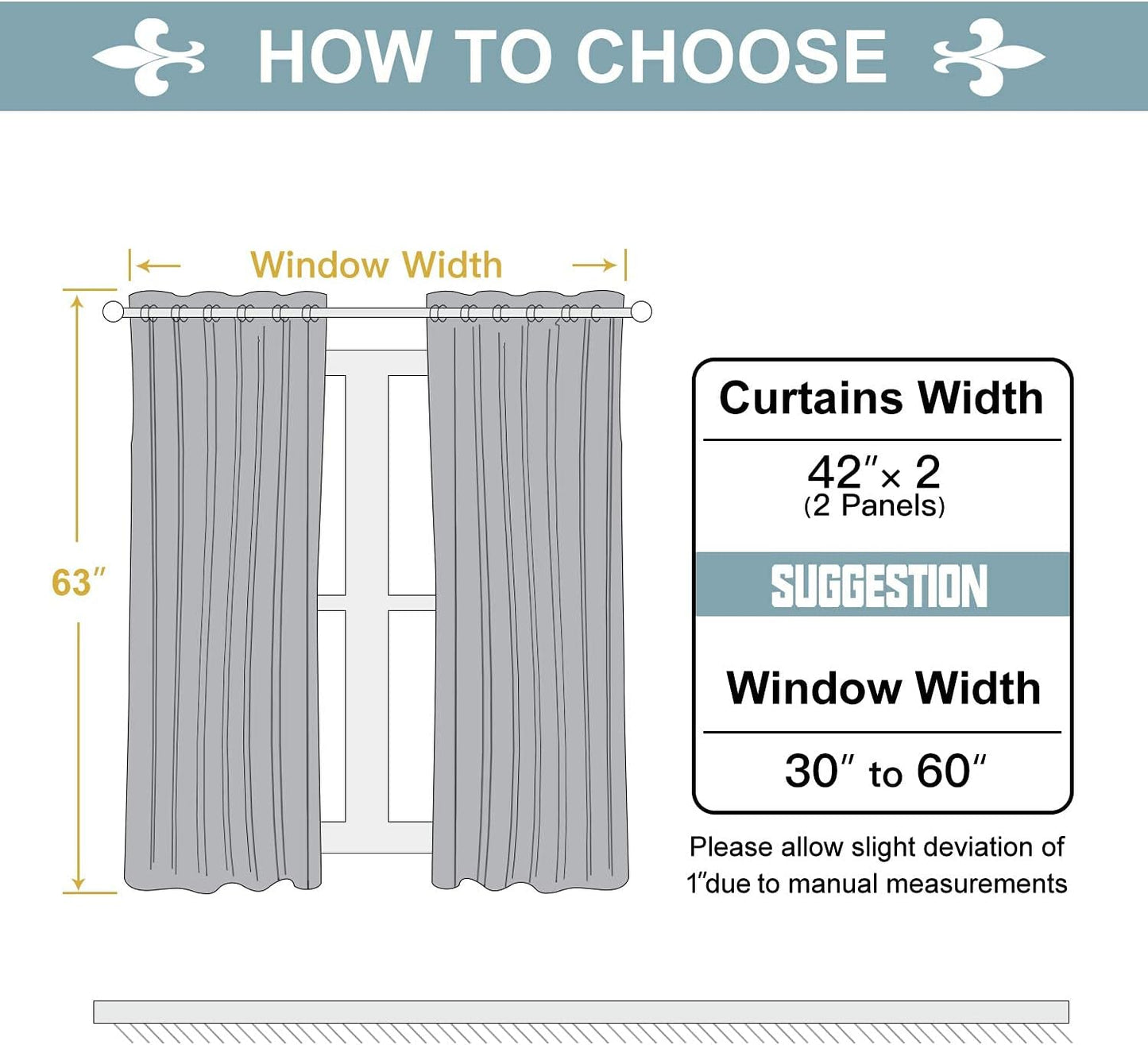 ChrisDowa Grommet Room Darkening Curtains for Bedroom and Living Room - 2 Panels Set Thermal Insulated Blackout Curtains (Cappuccino, 42W x 63L)
