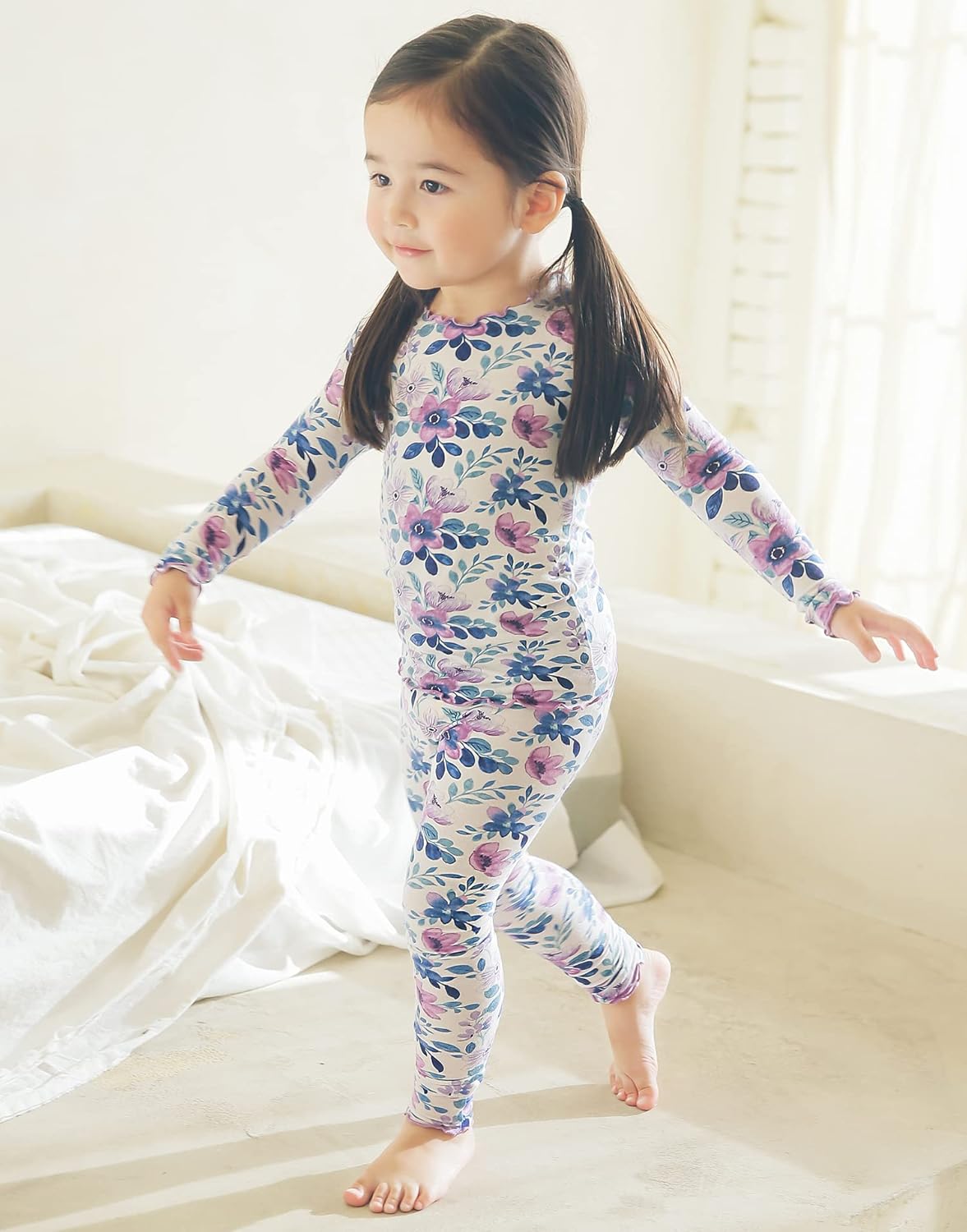VAENAIT BABY 6M-12Y Kids Unisex Girls & Boys Soft Comfy Modal Tencel Sleepwear Pajamas 2pcs or 4pcs Set
