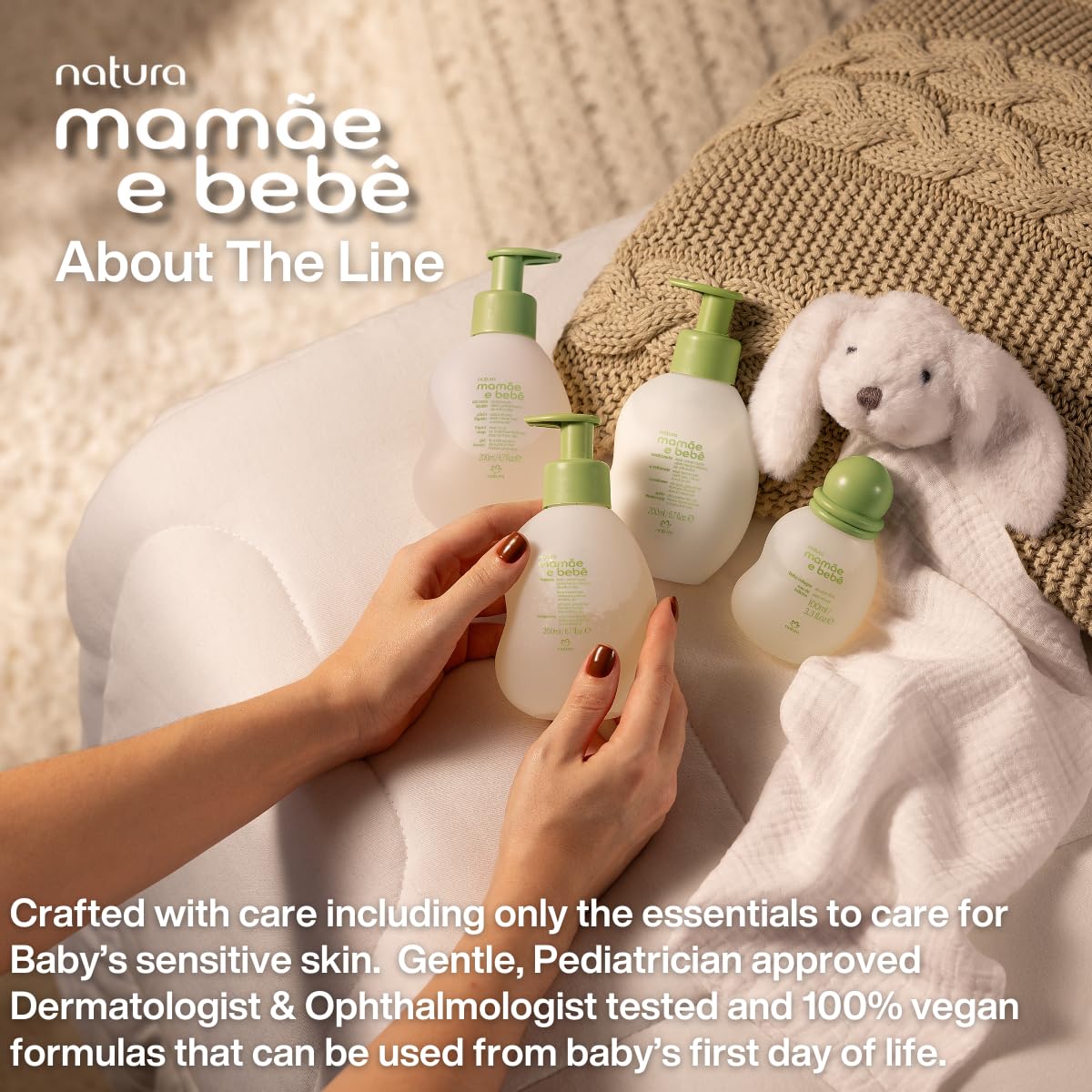 natura - Mamãe e Bebê Shampoo Refill - 100% Vegan - Safe & Gentle Formula - 98.4% Natural Origin - All Skin Types - Cruelty Free - Brazilian Baby Beauty - Baby Essentials - 6.7 fl oz (200ml)