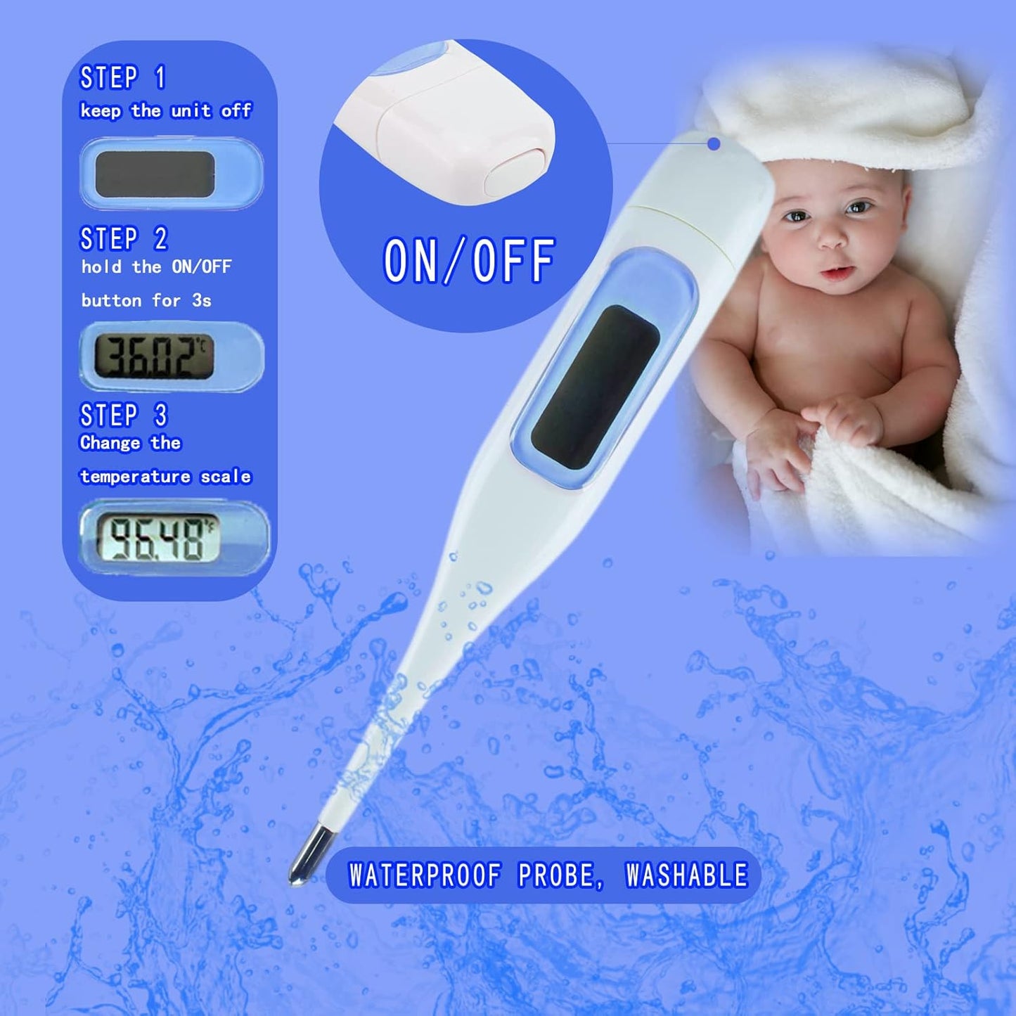 Baby Care Kits,Baby Grooming Kit,10 in 1 Newborn Essentials Must Haves,Baby Nail Clippers Baby Brush Baby Comb Earpick Nose Cleaning Tool Baby Nail File Nursing Baby Kit （Blue）