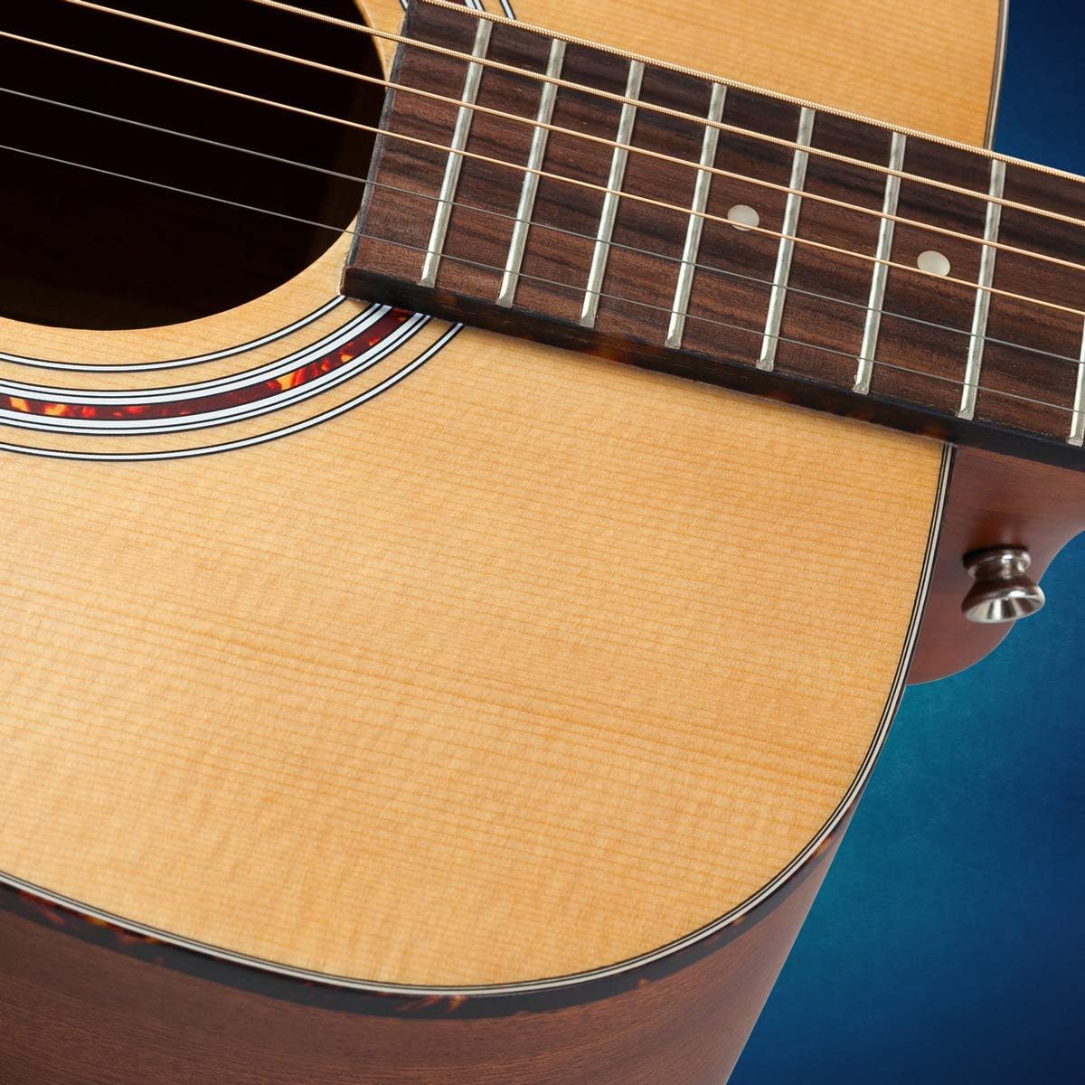 Hola! Music 3/4 Size Acoustic Guitar Bundle for Beginners, 6 String Beginner Solid Spruce Top Acoustic Guitar With Rosewood FIngerboard, 36 inch, Natural