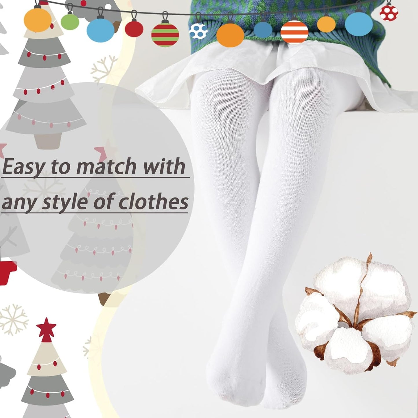Mini angel Baby Tights Non Slip Baby Girl Tights Seamless Cotton Pantyhose Toddler Stockings Winter Warm Leggings Non-Skid