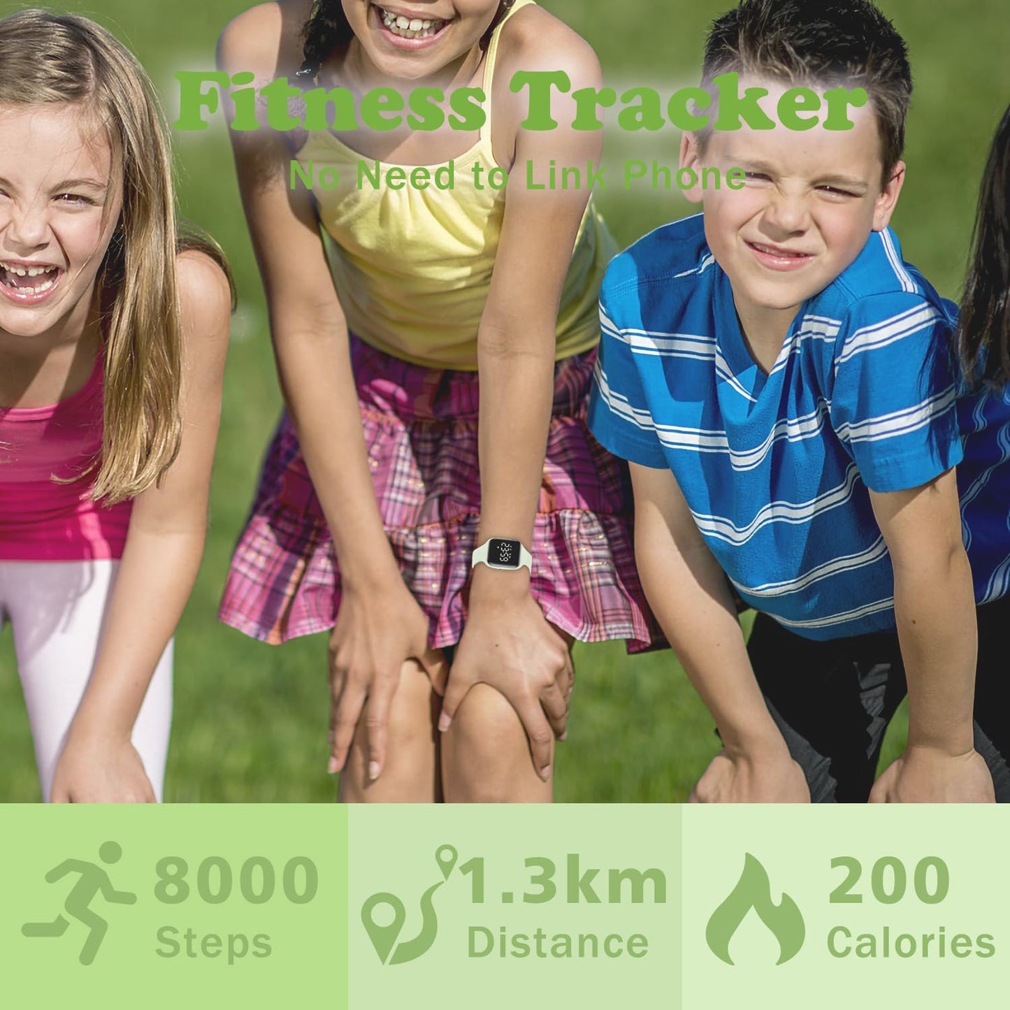 Kids Watches for Girls Boys Digital Sport Watch with Step Counter Pedometer Vibration Alarm Clock, No App Waterproof Fitness Tracker Kids Watch Boys Girls Teens Students Ages 5-16