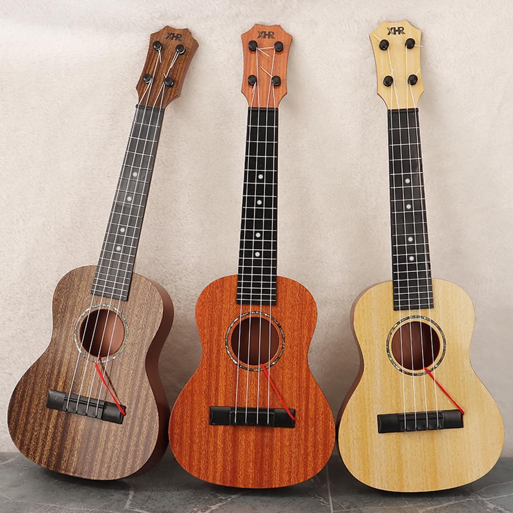Raimy Kids Ukulele Guitar - 21inch 4 Strings Guitar Children Musical Instruments Educational Toys with Picks for Toddler Kids Boys Girls Beginner (Orange)