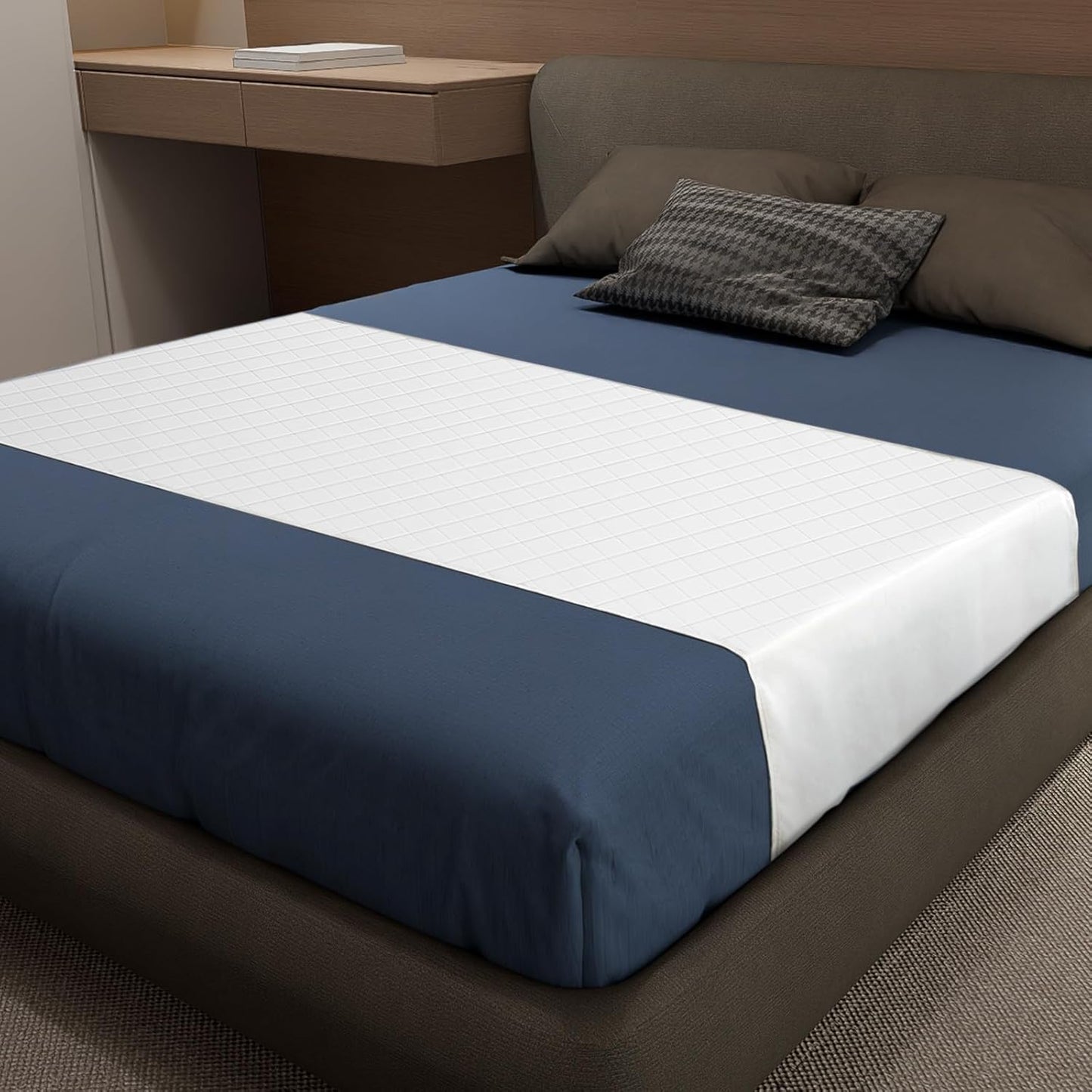 Bed Pads Washable Waterproof, King (76" x 36", Pack of 1) Incontinence Bed Pads & Pee Pads, Perfect for Kids, Adults and Elderly