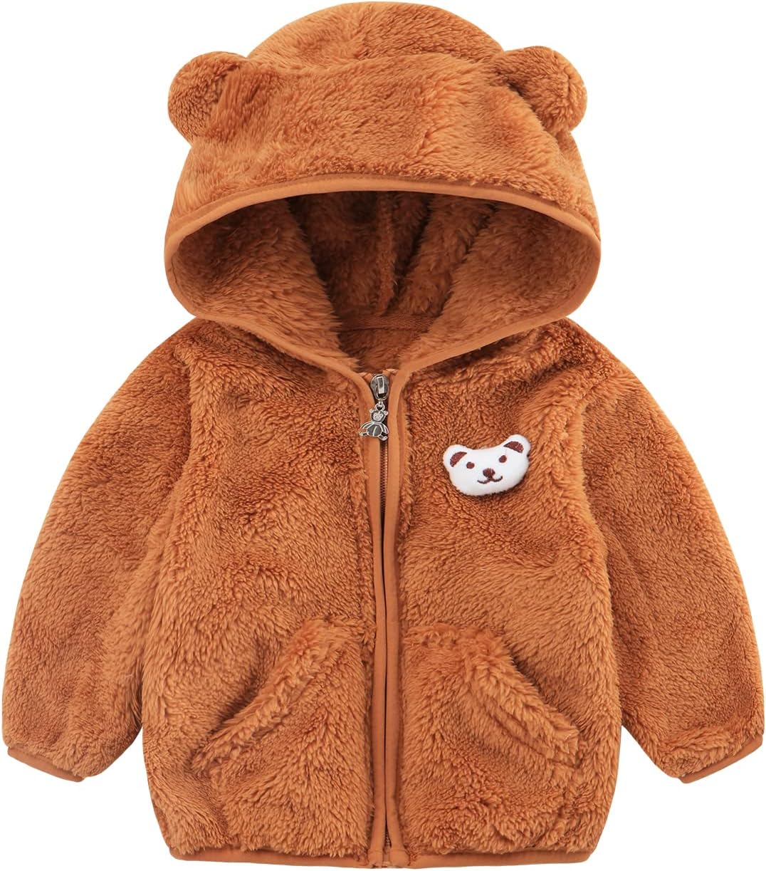 Baby Boy Fleece Jacket Girl Winer Clothes Coat Toddler Boy'S Clothing Sweater