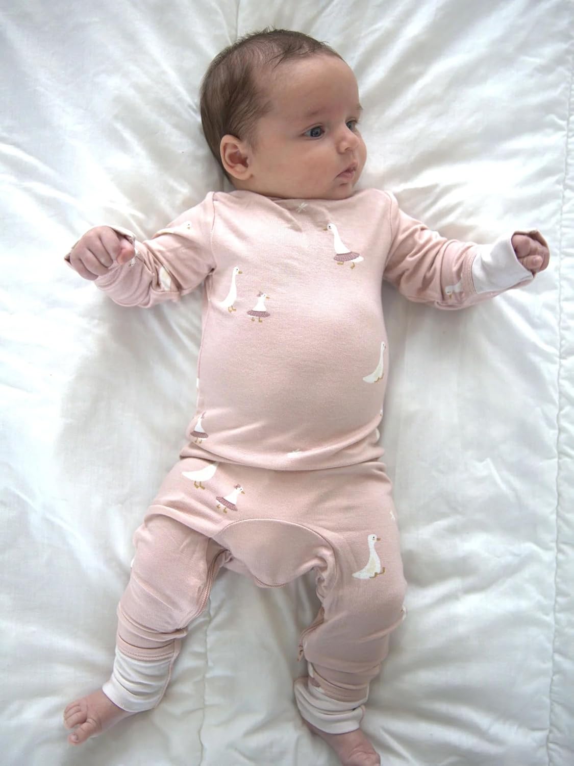 GUNAMUNA Unisex Baby Toddler Ultra-Soft Convertible Pajama, Footie or Romper Sleeper with Diaper Zipper, Newborn to 24 Months