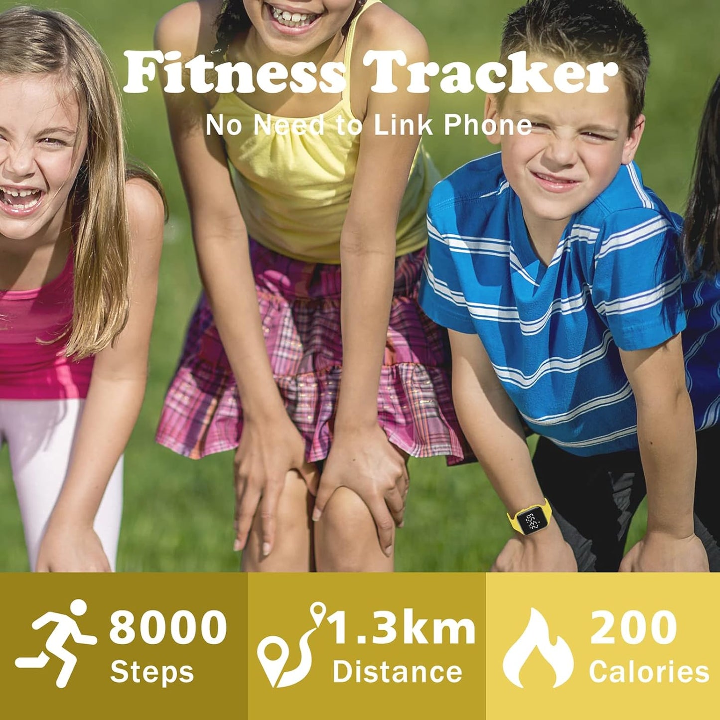 Kids Watches for Girls Boys Digital Sport Watch with Step Counter Pedometer Vibration Alarm Clock, No App Waterproof Fitness Tracker Kids Watch Boys Girls Teens Students Ages 5-16