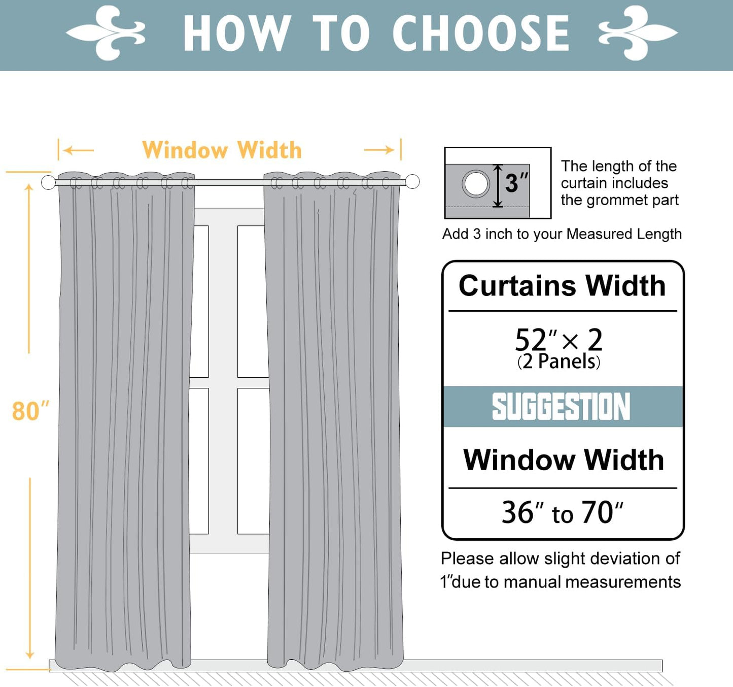 ChrisDowa Blackout Curtains 80 inches Long for Bedroom - 2 Panels Set Grommet Thermal Insulated Room Darkening Curtains for Living Room (Biscotti Beige, 52 x 80 Inch)