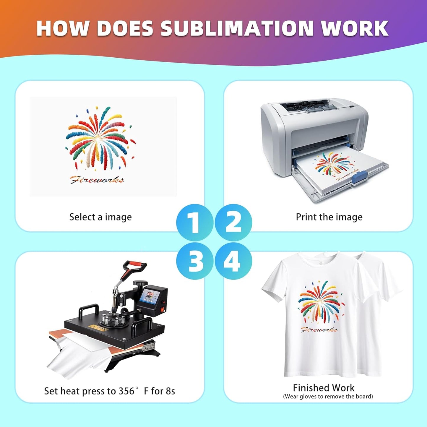 5 PCS Sublimation T-Shirt Blank for Toddler,White Polyester Crew Neck Short Sleeve T-Shirts for Kids