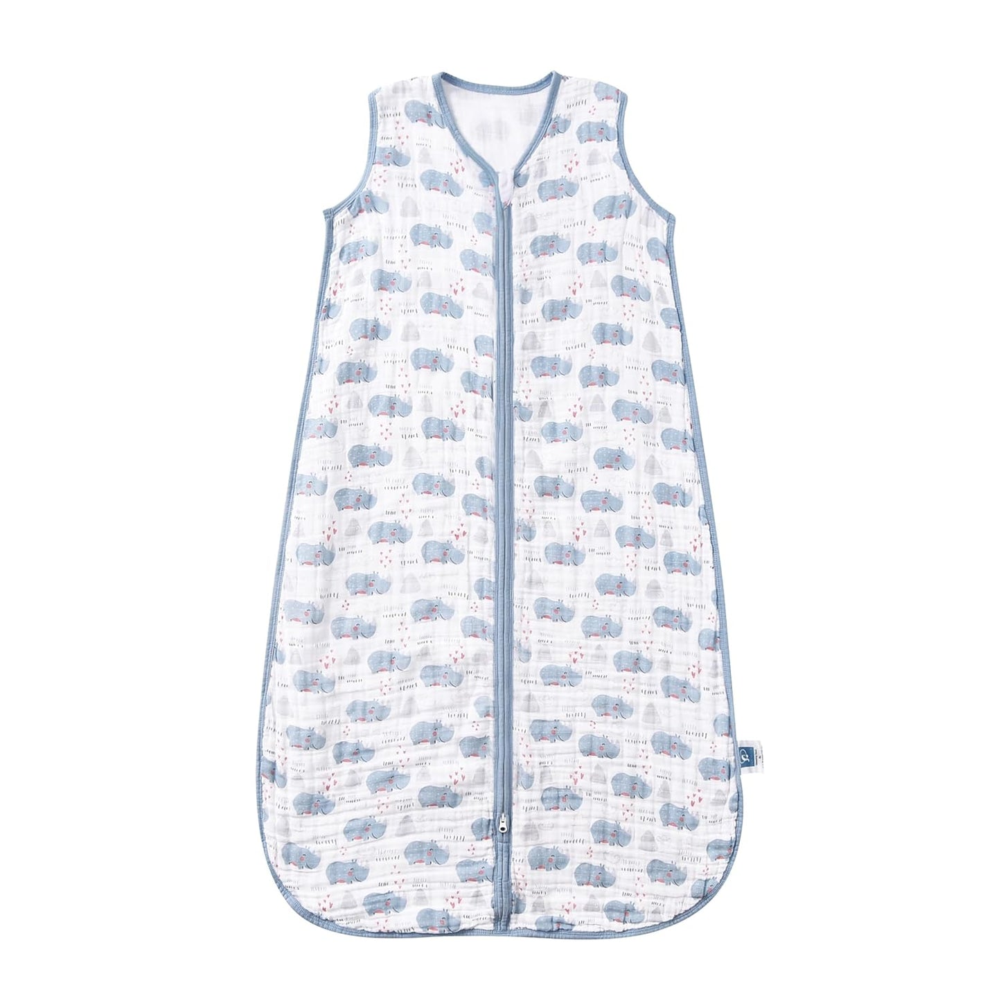 Baby Sleep Sack 12-24 M Baby Wearable Blanket 100% Organic Cotton 0.5 TOG Toddler Sleep Sack 2-Way Zipper Soft Large 4 Layers 1-2 T