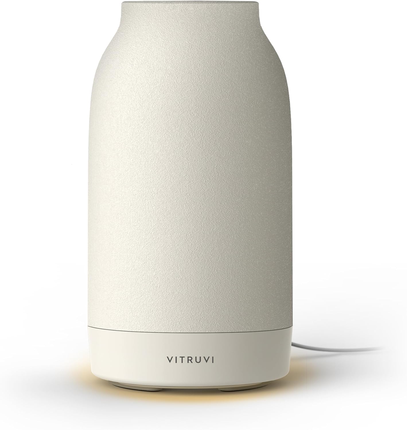 Vitruvi Air Waterless Diffuser for Home, 1500 Sq Ft Coverage | Diffusers for Home, Oil Diffuser, Housewarming Gift, Ceramic Finish, 5 Adjustable Scent Strengths | White