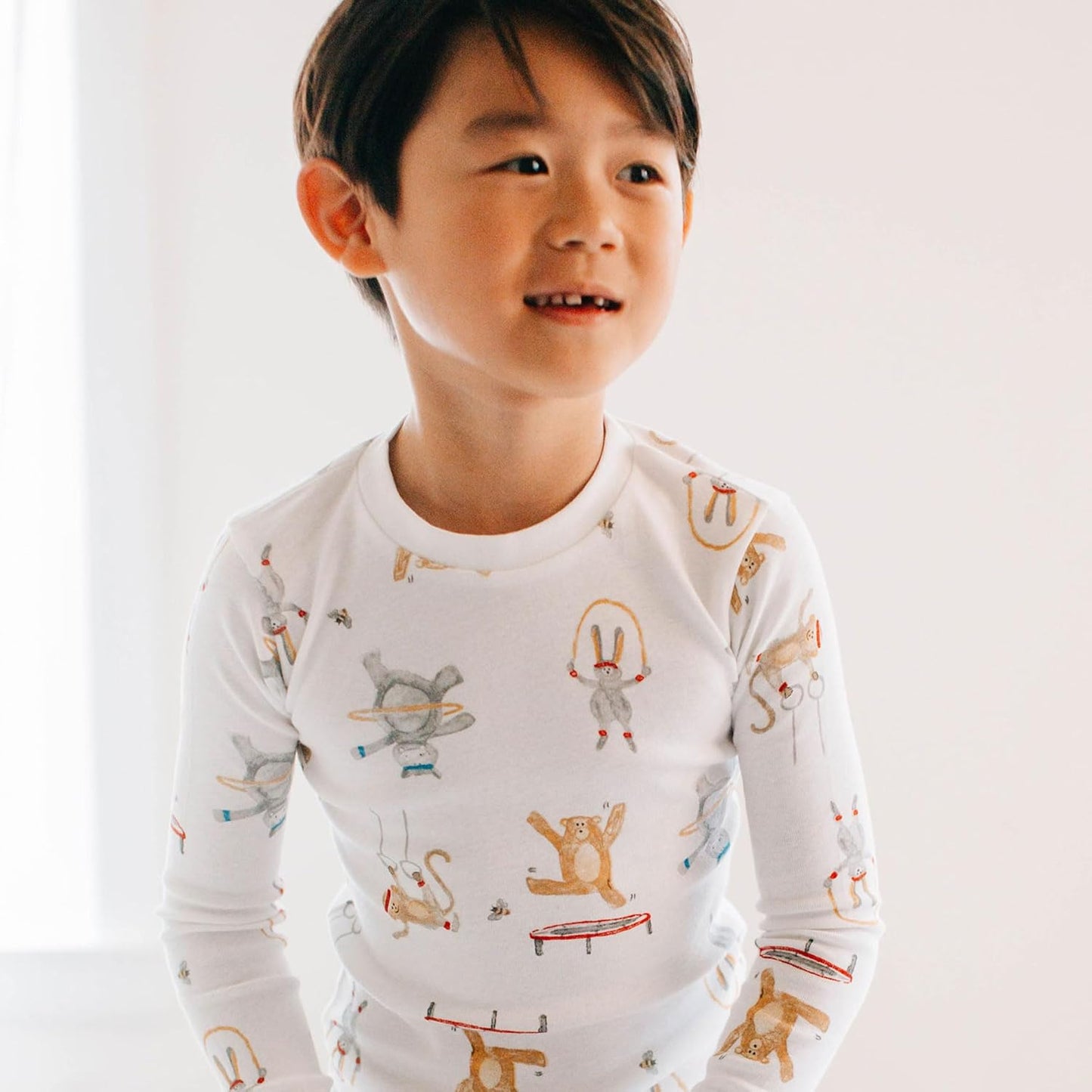 Burt's Bees Baby Boys' 2-Piece Long Sleeve Tee and Pants Organic Cotton Pajama Set