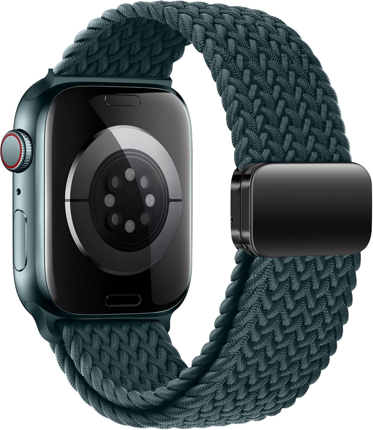 Mazoft Braided Bands With Magnetic Clasp Compatible with Apple Watch Band 38mm 40mm 41mm 42mm 44mm 45mm 46mm 49mm；Soft Nylon Sport Loop Strap for iWatch Series Ultra 2&1 10 9 8 7 6 SE 5 4 3 Women Men