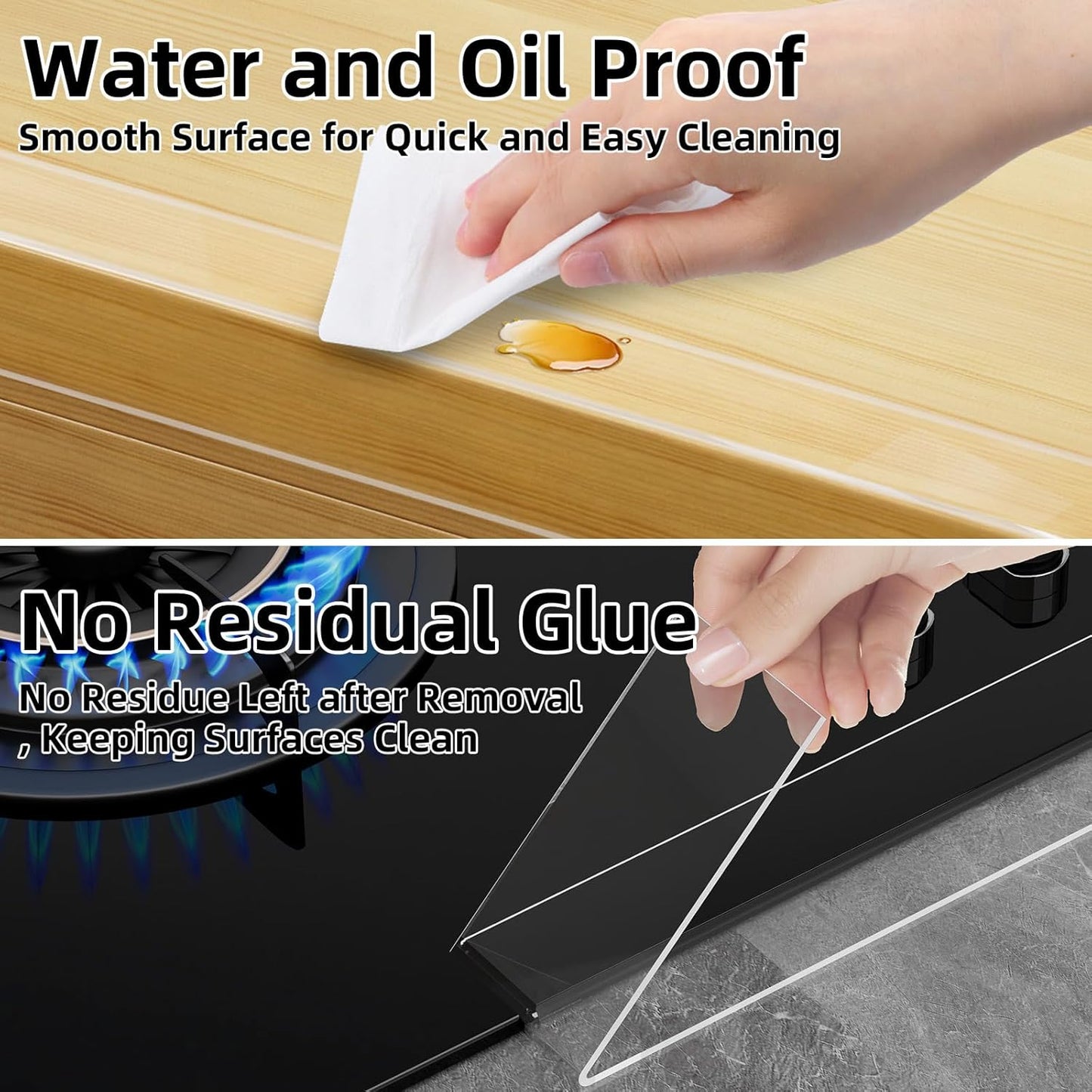 2Pack Baby Clear Edge Protector, 1.18in X 9.84FT, Child Protection Desk Corner Anti-Bump Home Wrap Invisible, Anti-Sharp Edge Protect