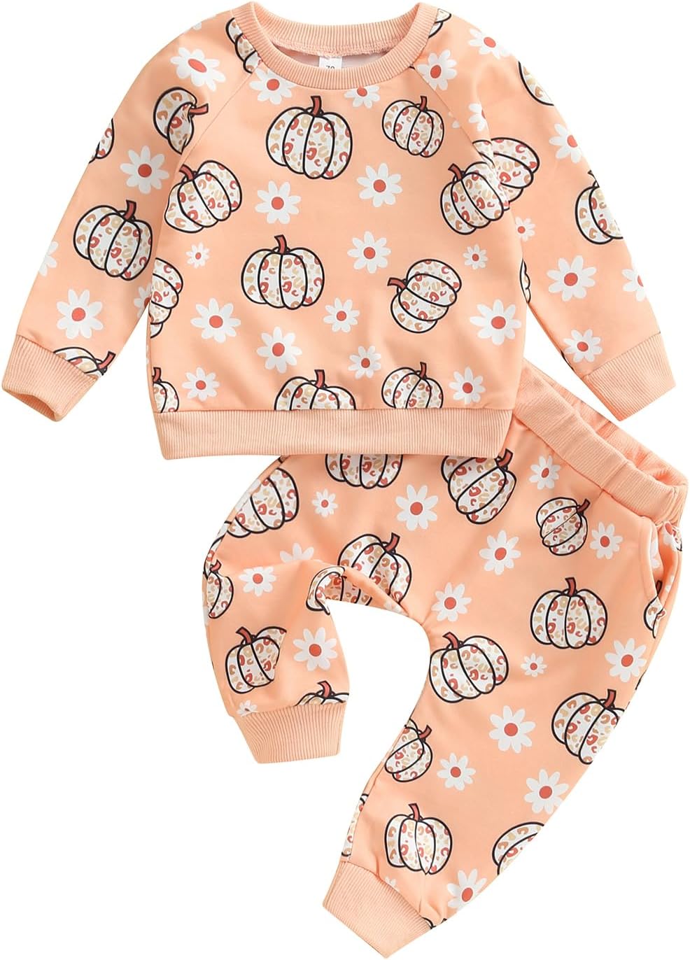0-4T Toddler Boy Girl Halloween Outfit Fall Clothes Ghost Long Sleeve Sweatshirt Top Pants Baby Halloween Clothes
