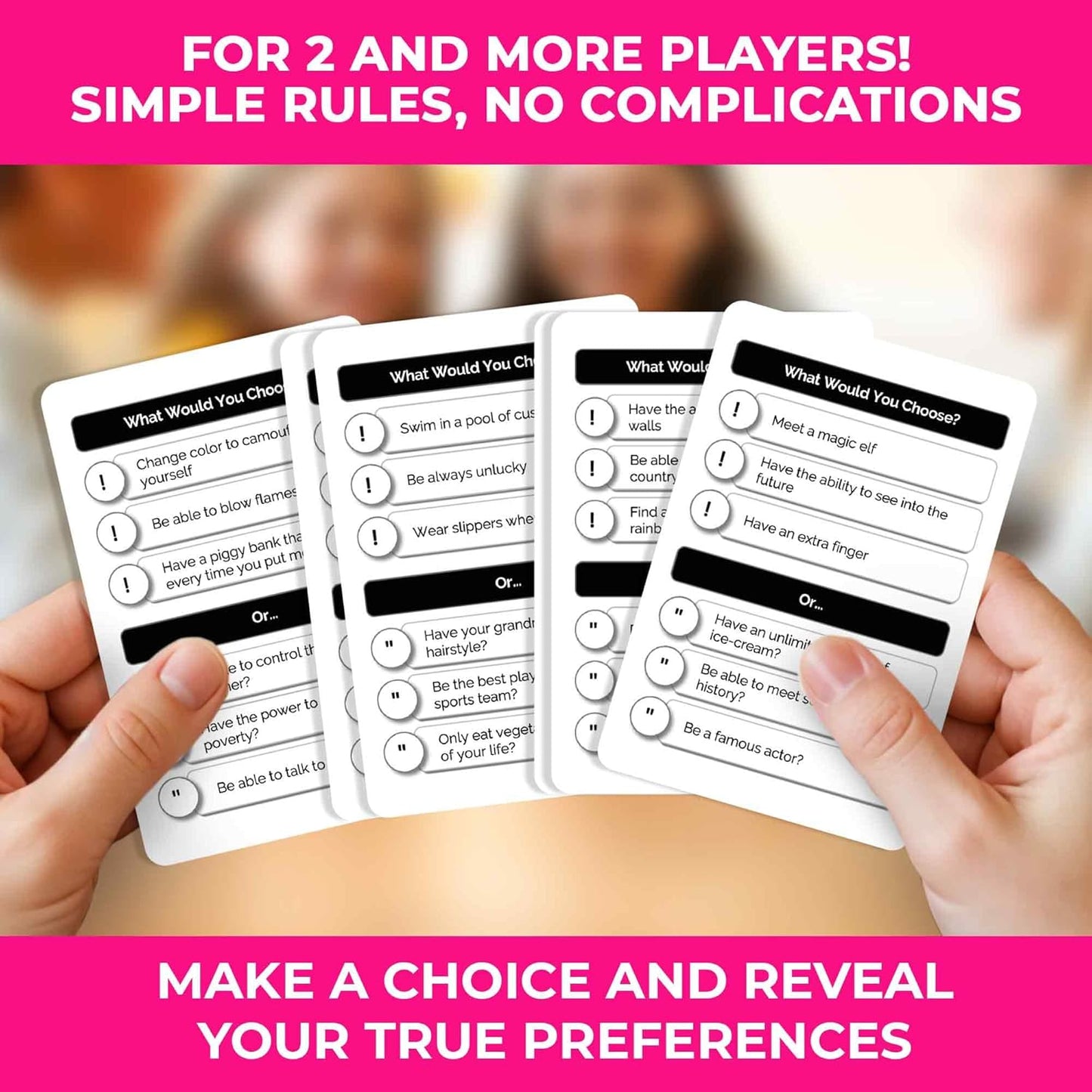 QUOKKA Board Game for 8-12 Year Olds - Original Edition - Family Card Game for Kids Ages 5-8 - What Would You Choose | Do Kids Rather? | Pick Your Answer | Get to Know You - Fun Game Night for Kid